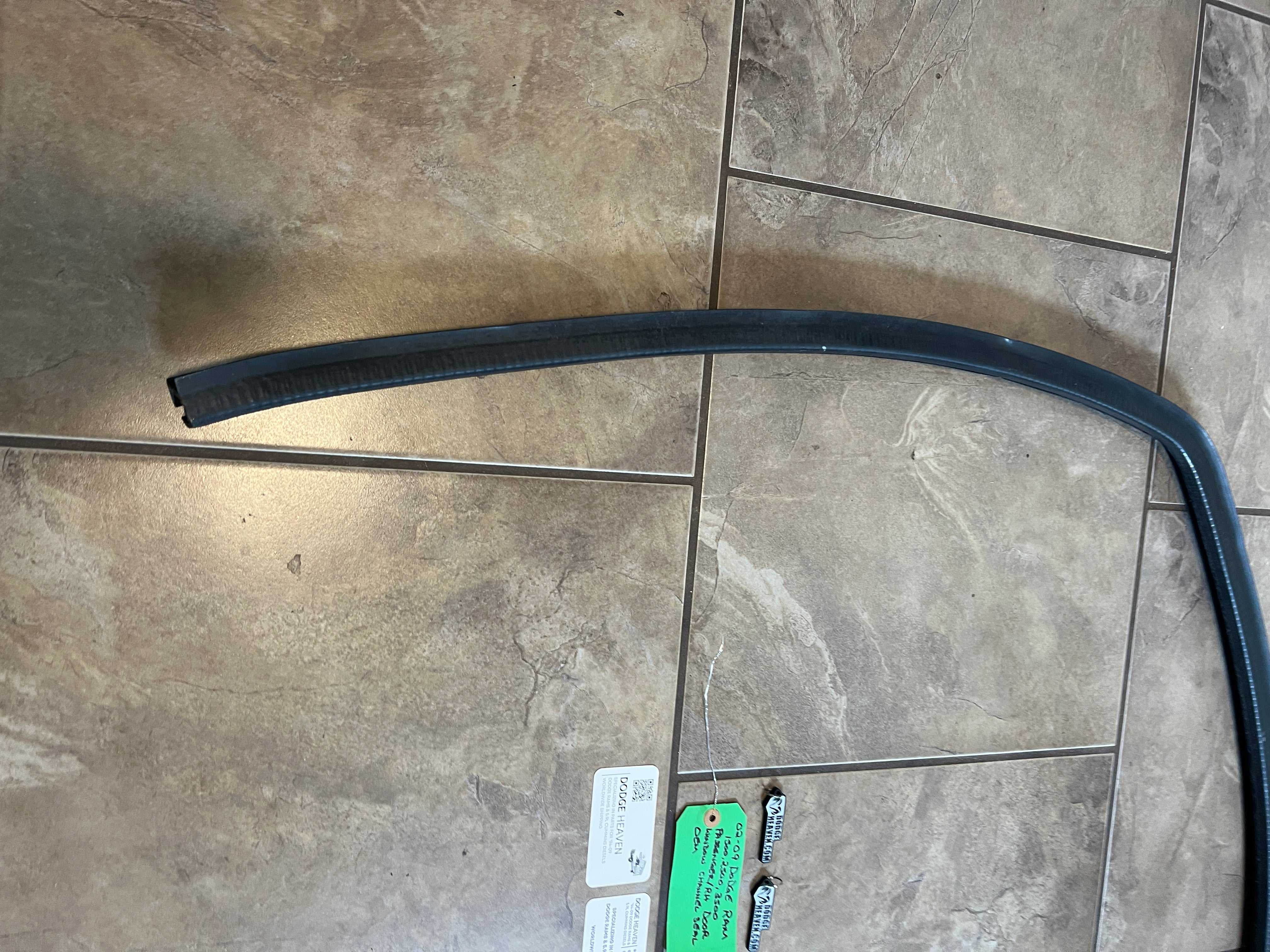2002-2009 Dodge Ram Passenger Front Door Window Channel Seal