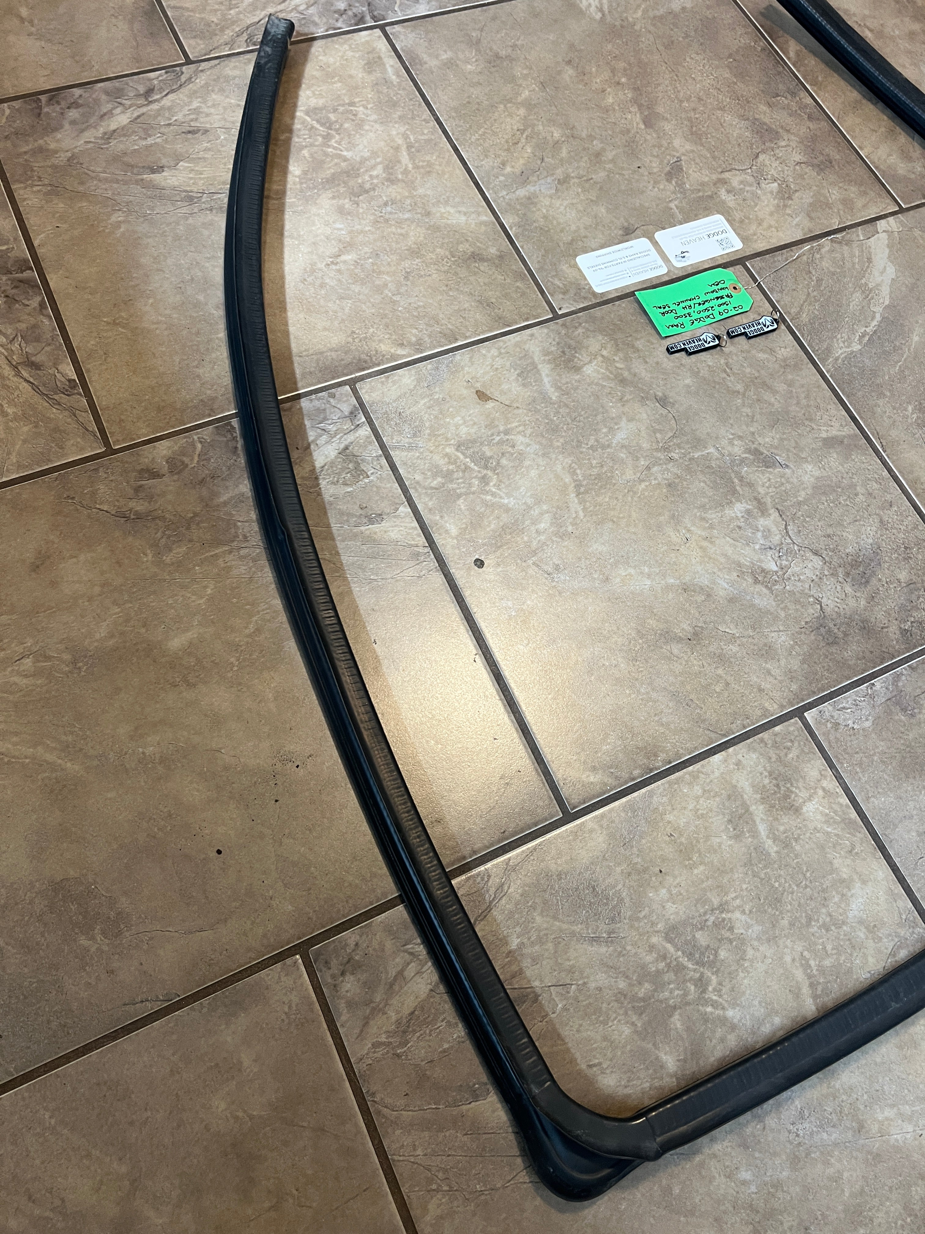 2002-2009 Dodge Ram Passenger Front Door Window Channel Seal
