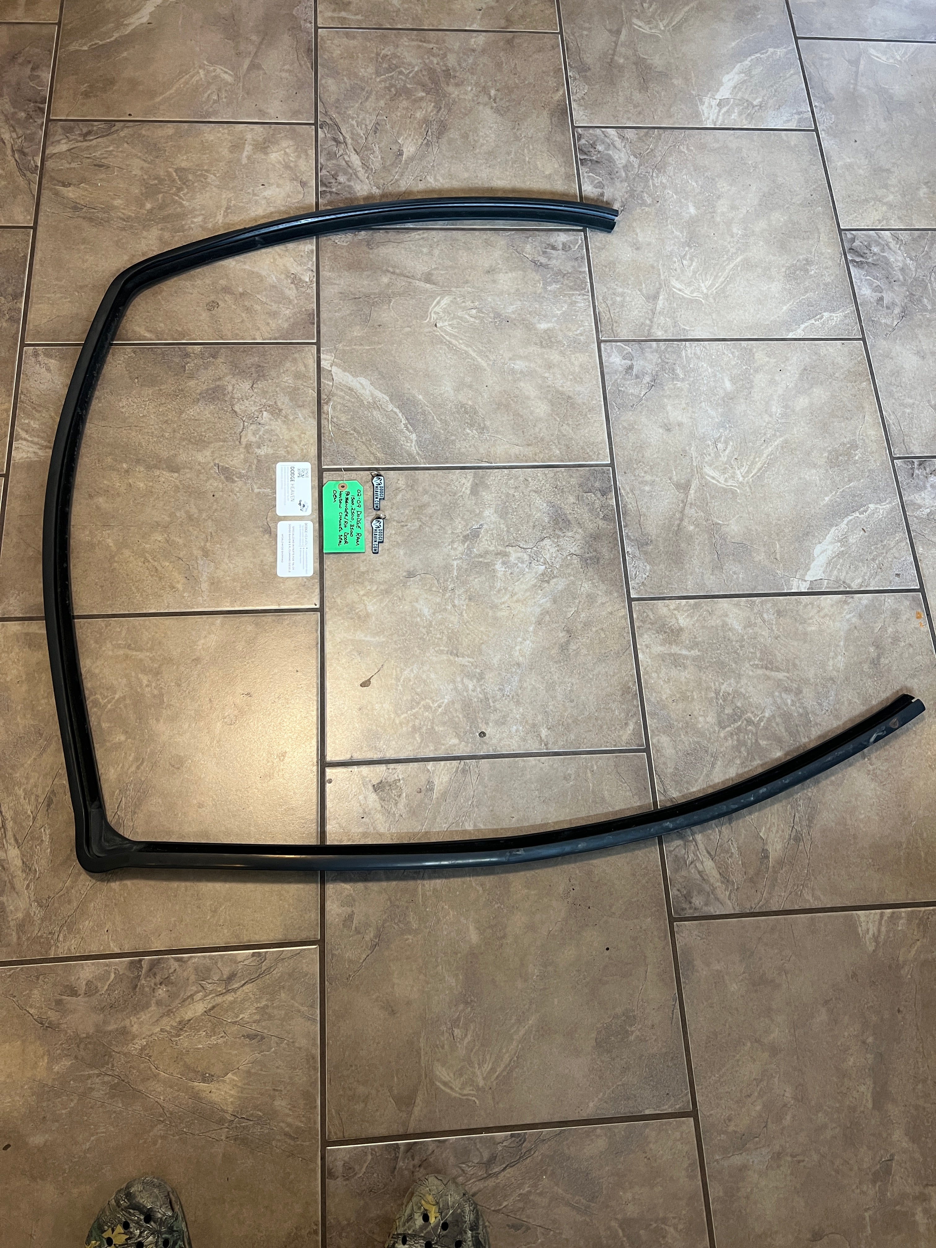 2002-2009 Dodge Ram Passenger Front Door Window Channel Seal