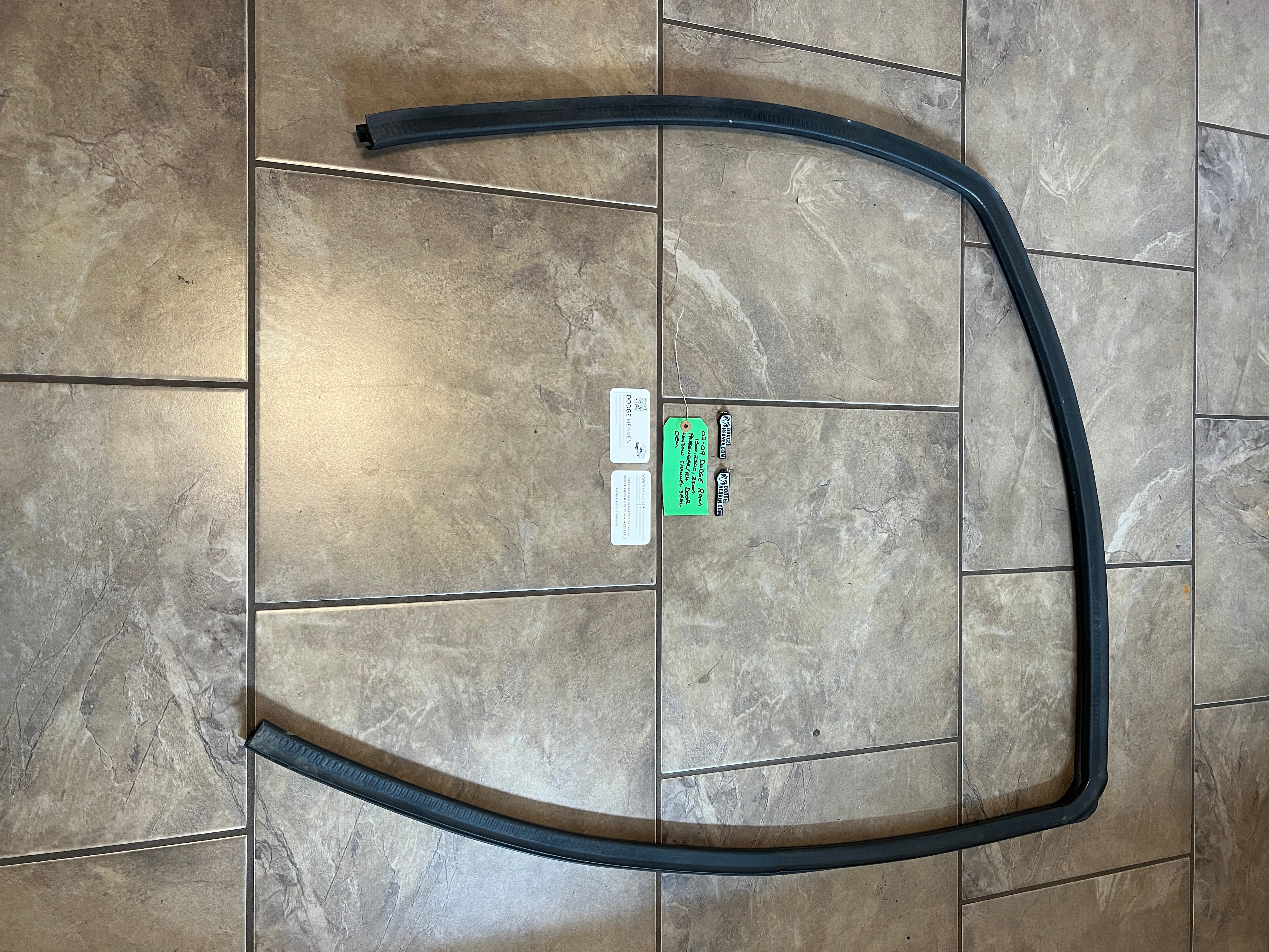 2002-2009 Dodge Ram Passenger Front Door Window Channel Seal