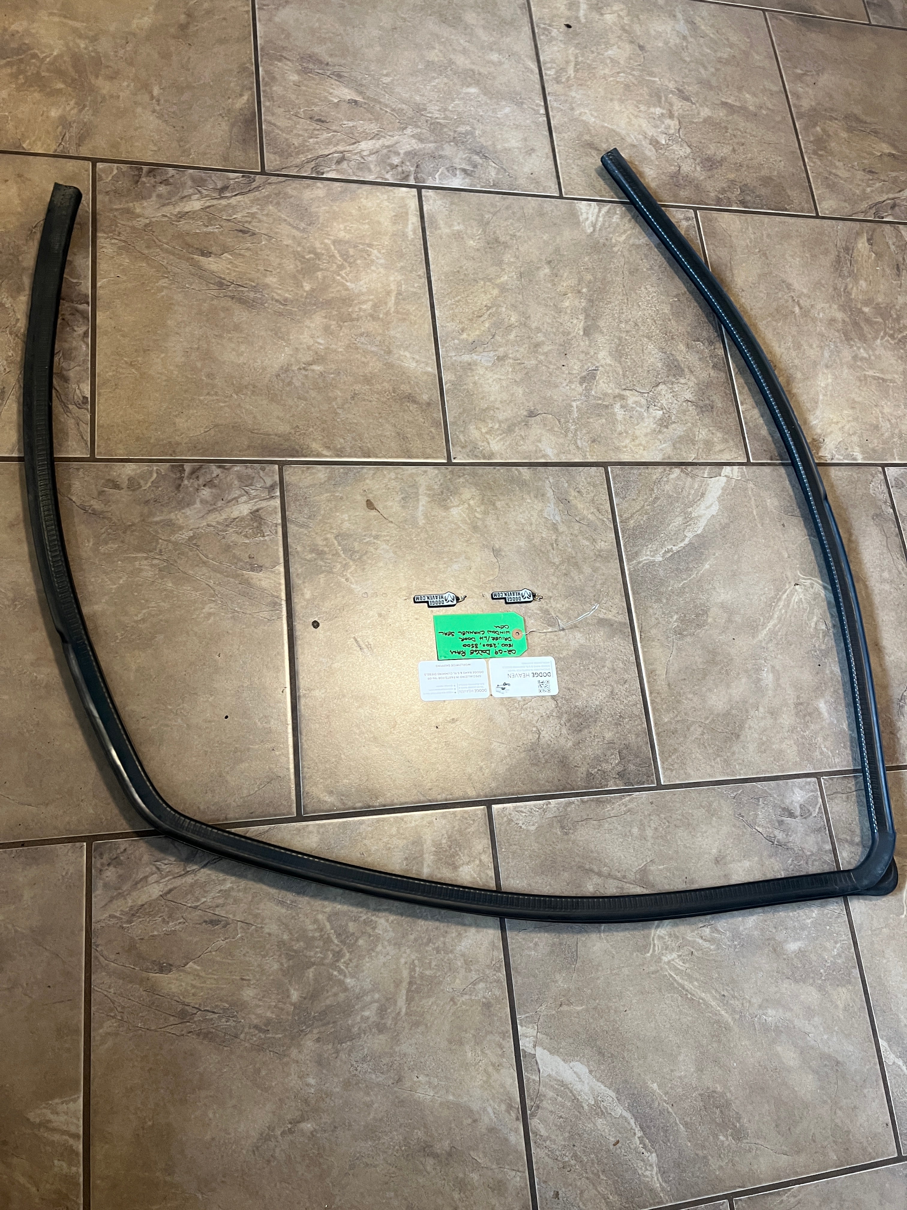 2002-2009 Dodge Ram Driver Front Door Window Channel Seal 1500 2500 3500