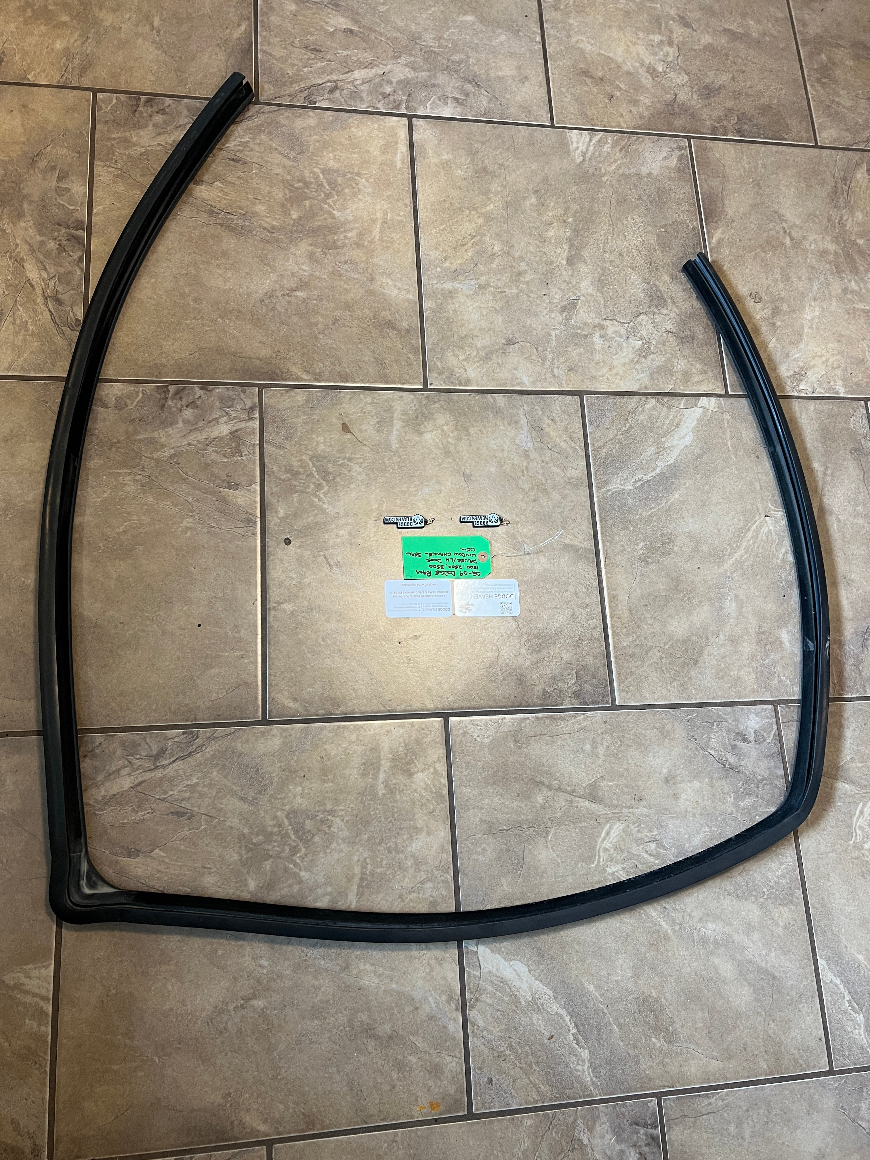 2002-2009 Dodge Ram Driver Front Door Window Channel Seal 1500 2500 3500