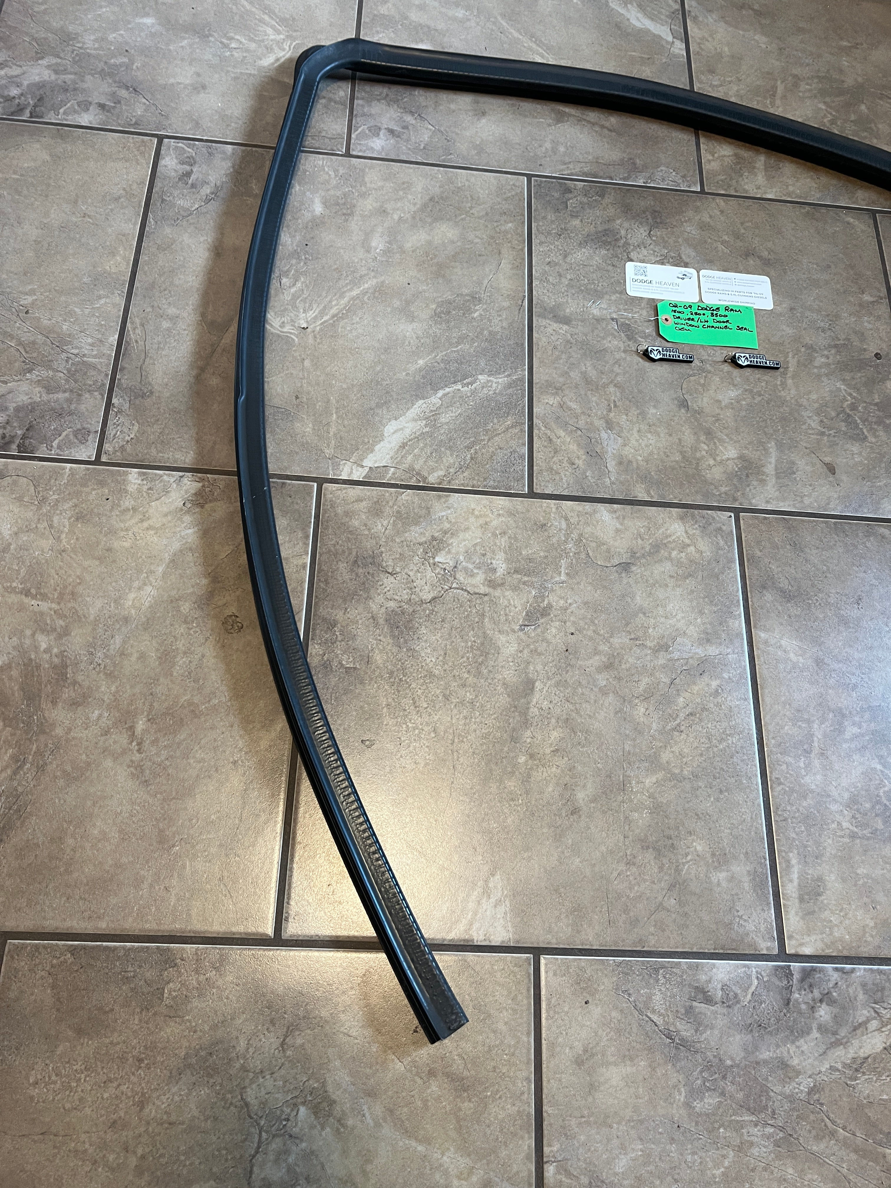 2002-2009 Dodge Ram Driver Front Door Window Channel Seal 1500 2500 3500