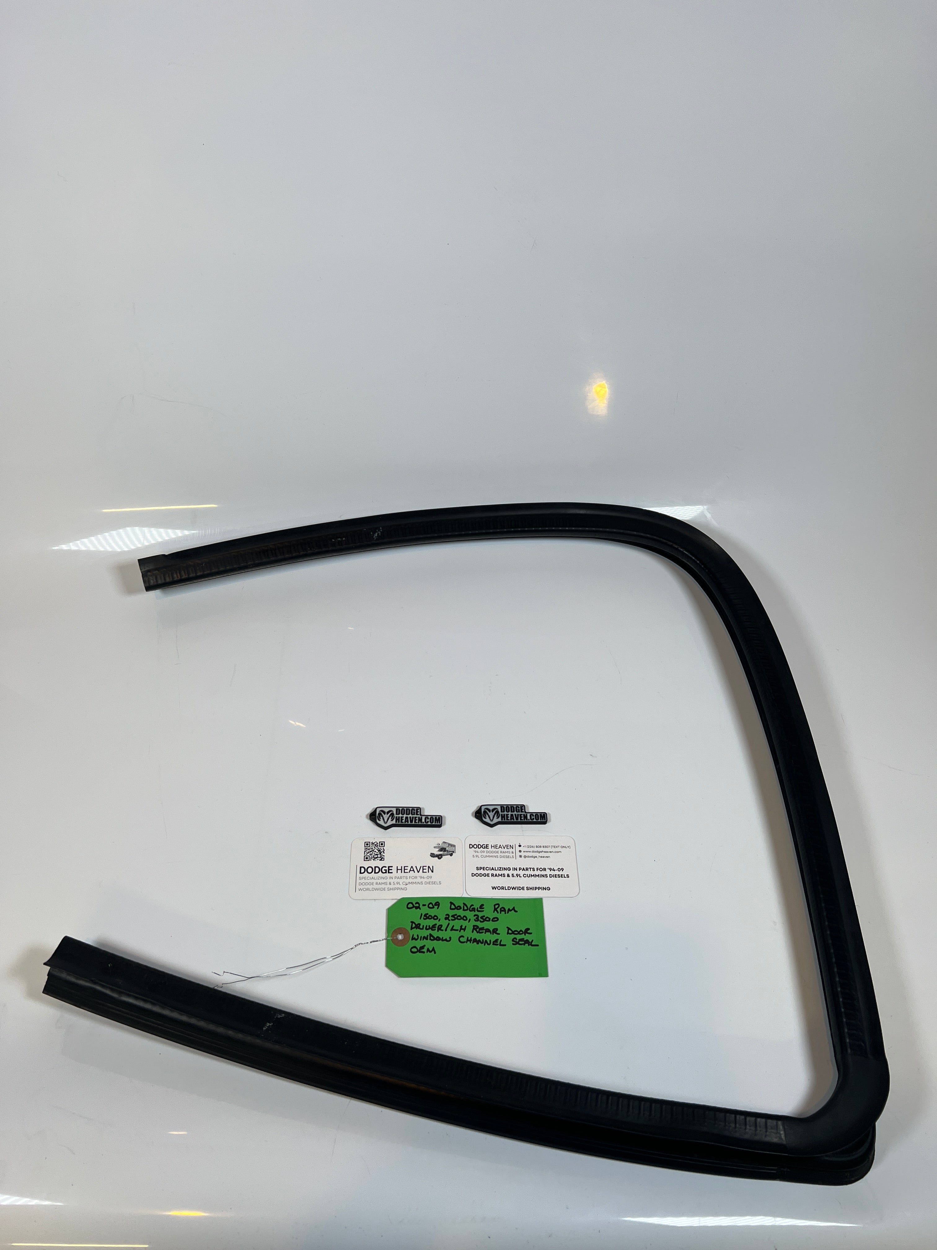 2002-2009 Dodge Ram Driver Rear Door Window Channel Seal 1500 2500 3500