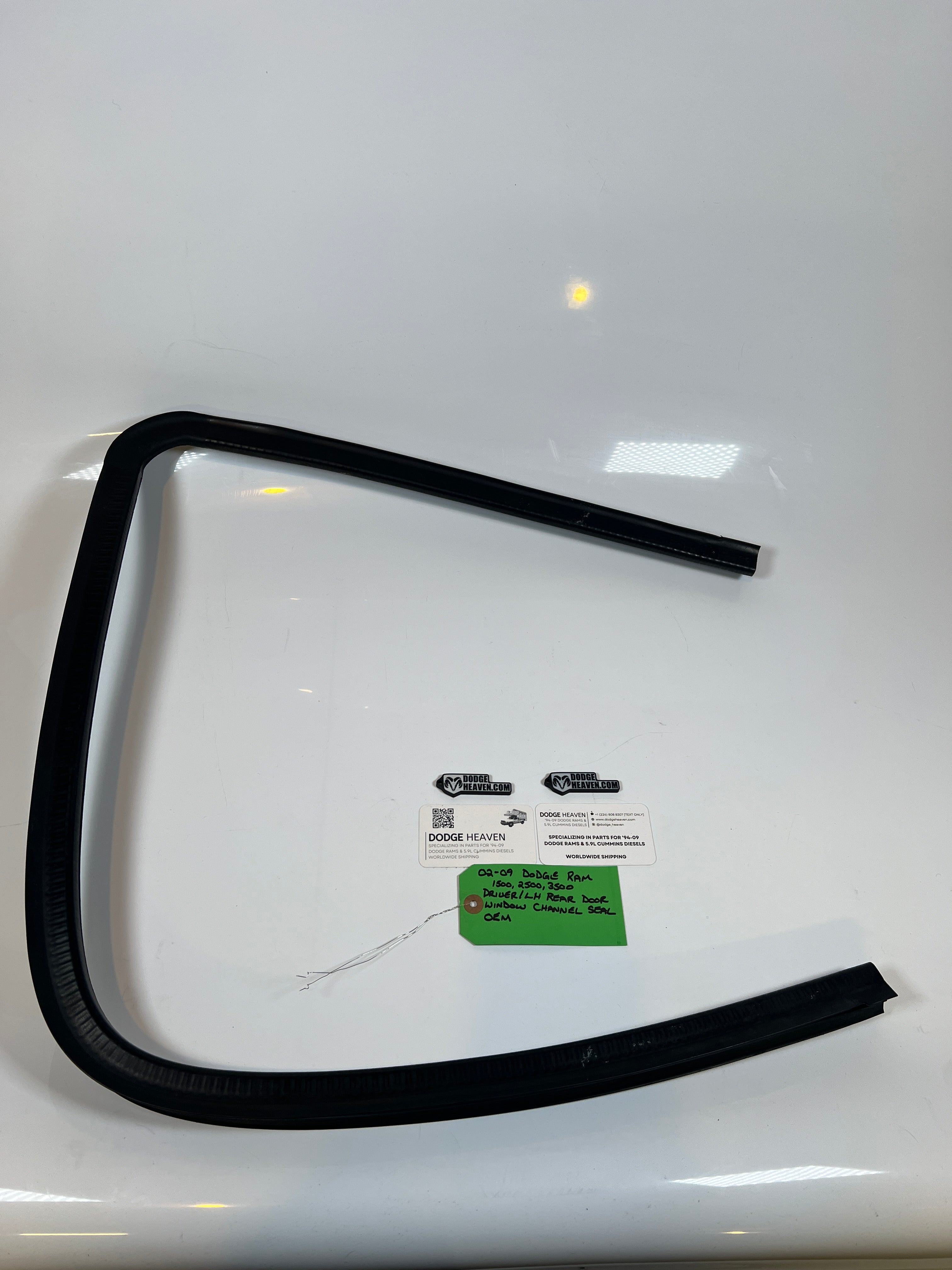 2002-2009 Dodge Ram Driver Rear Door Window Channel Seal 1500 2500 3500