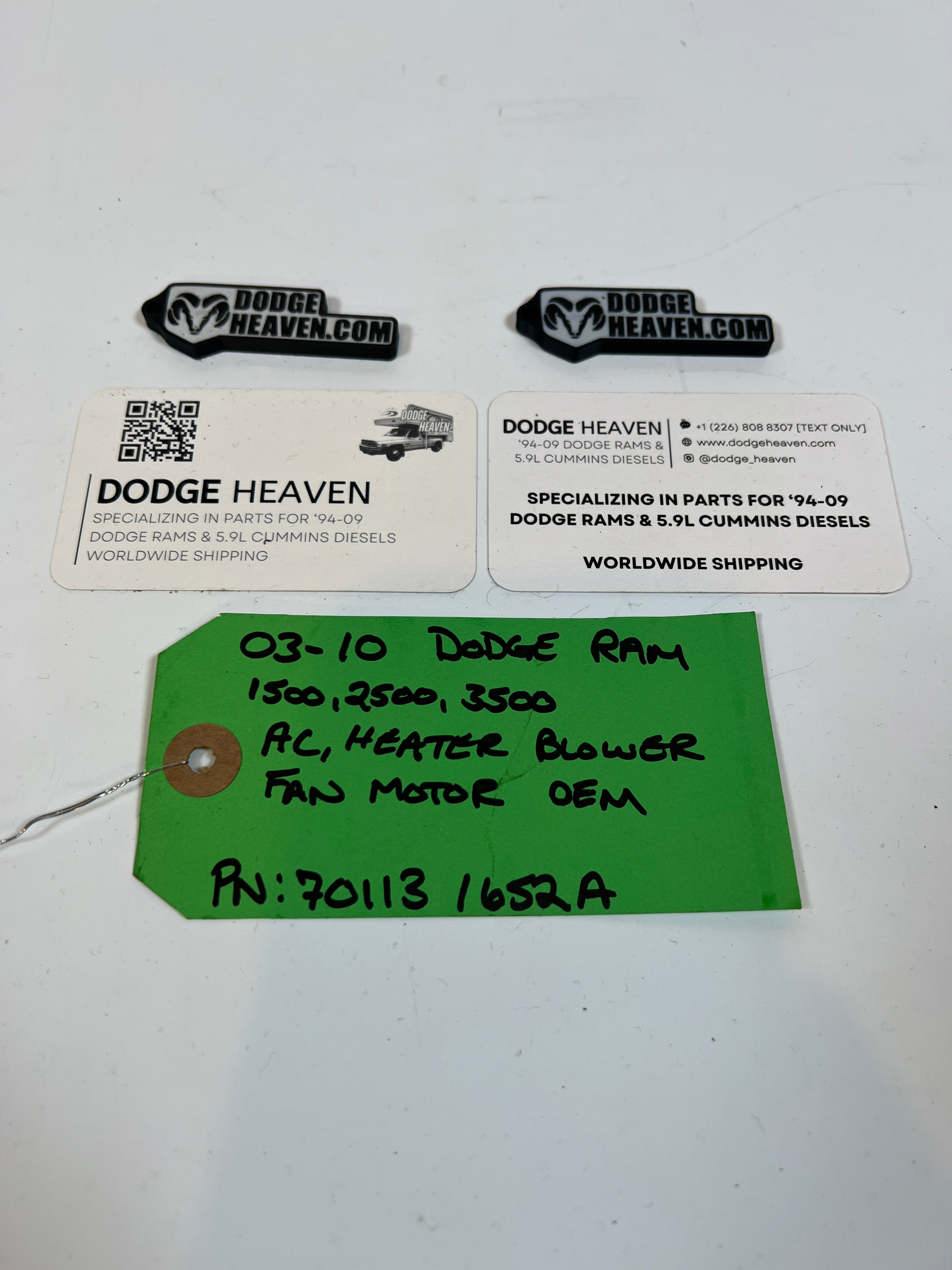 2003-2010 Dodge Ram HVAC Blower Fan Motor 1500 2500 3500