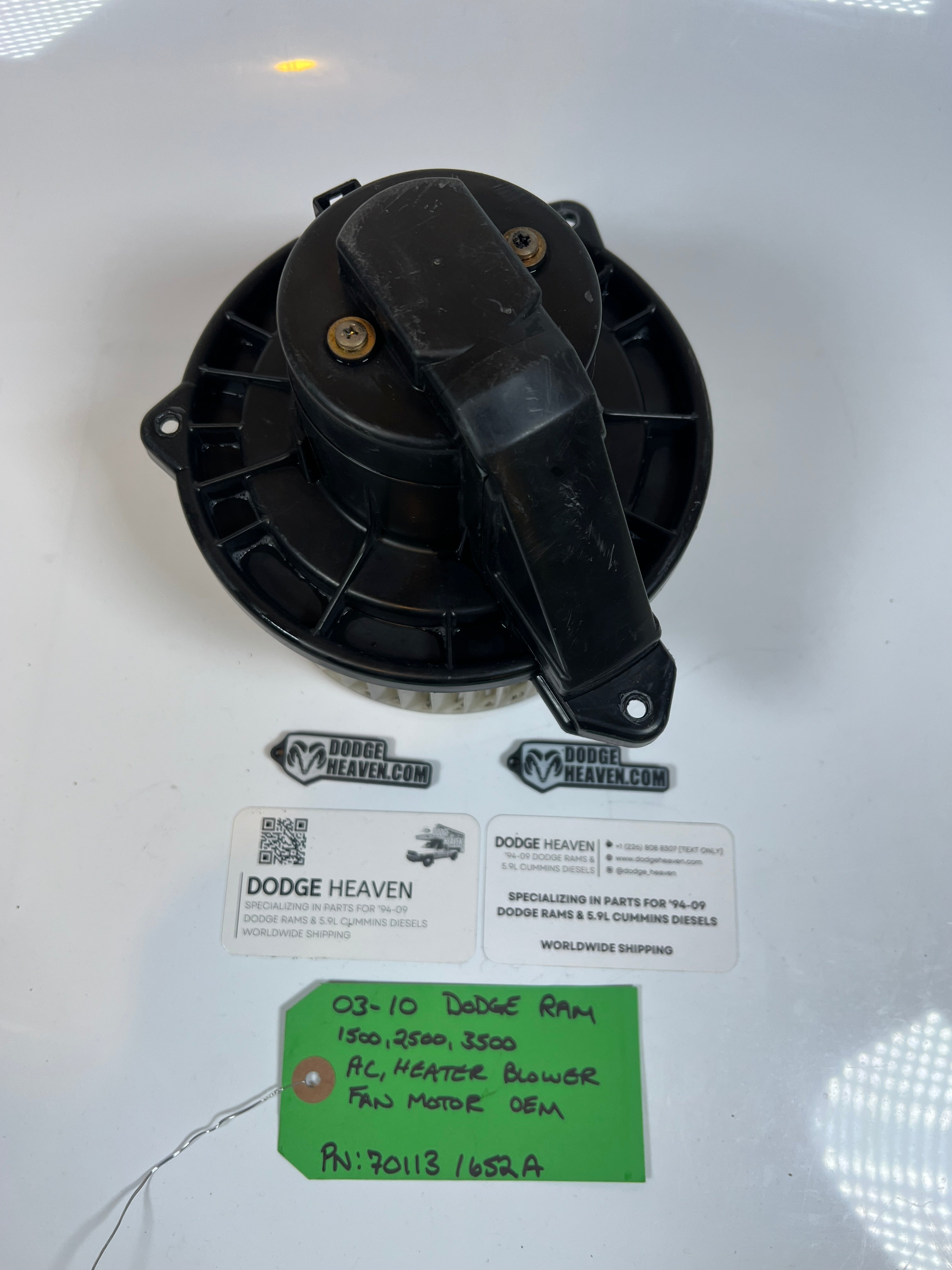 2003-2010 Dodge Ram HVAC Blower Fan Motor 1500 2500 3500