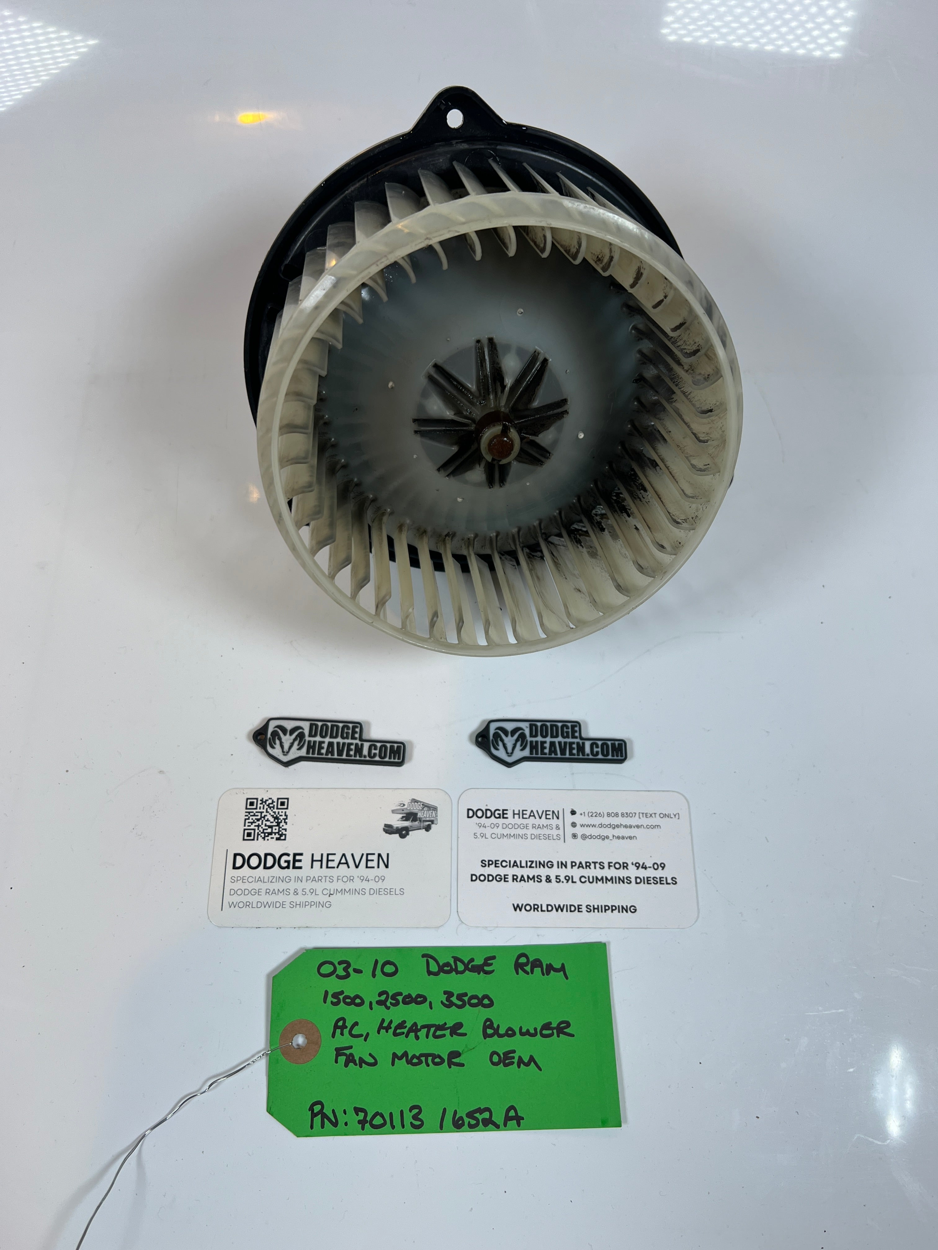 2003-2010 Dodge Ram HVAC Blower Fan Motor 1500 2500 3500