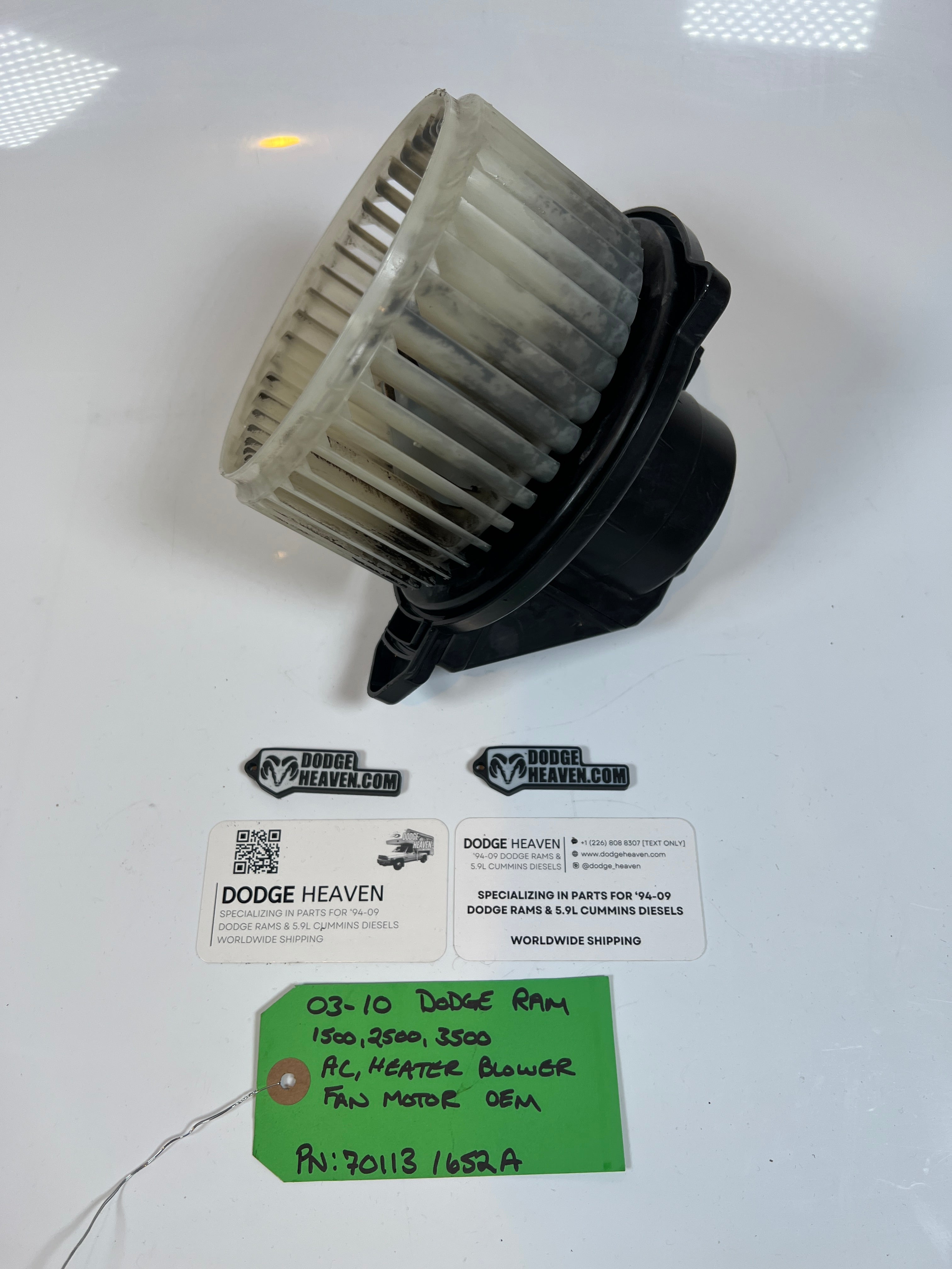 2003-2010 Dodge Ram HVAC Blower Fan Motor 1500 2500 3500
