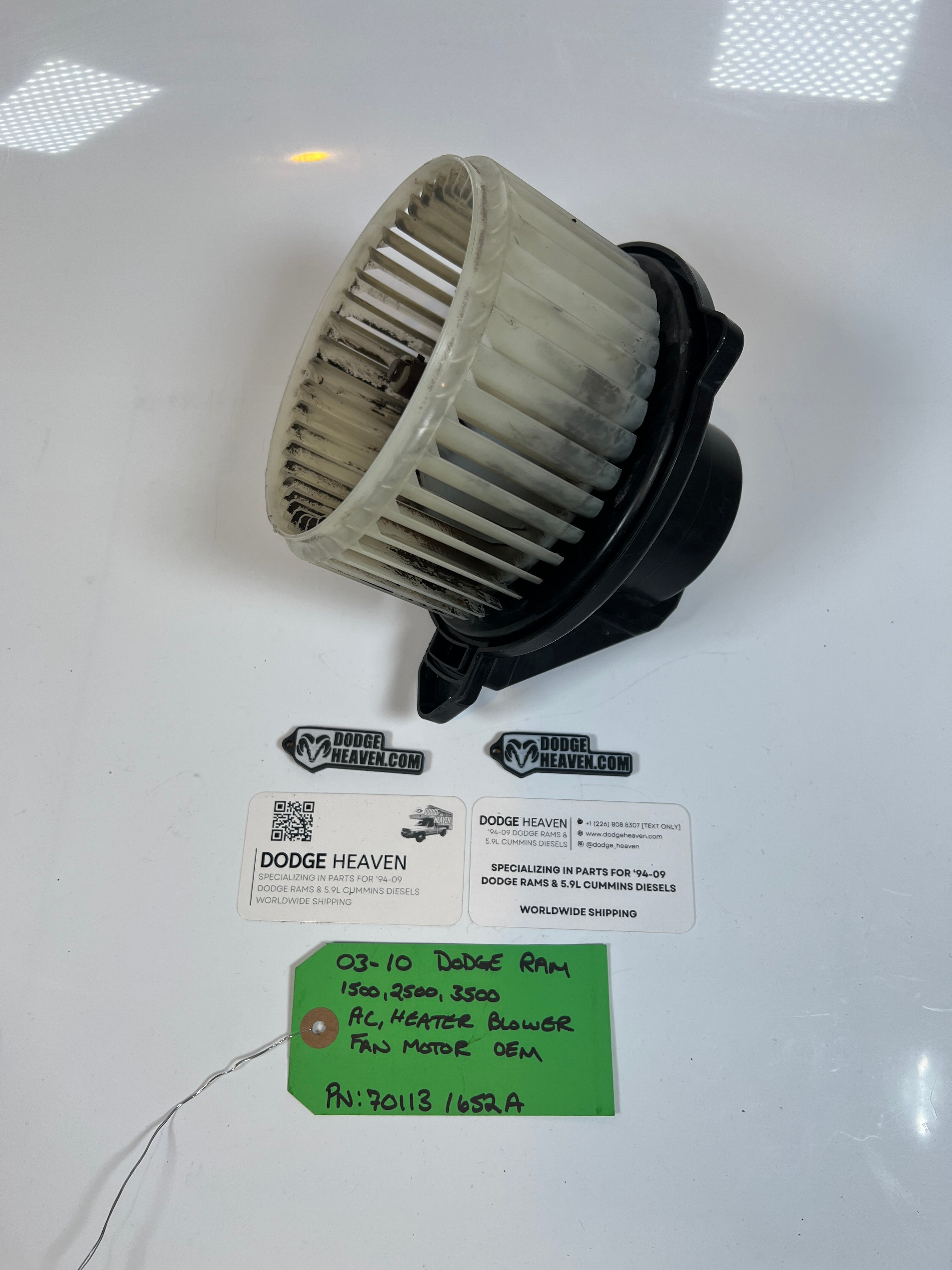 2003-2010 Dodge Ram HVAC Blower Fan Motor 1500 2500 3500