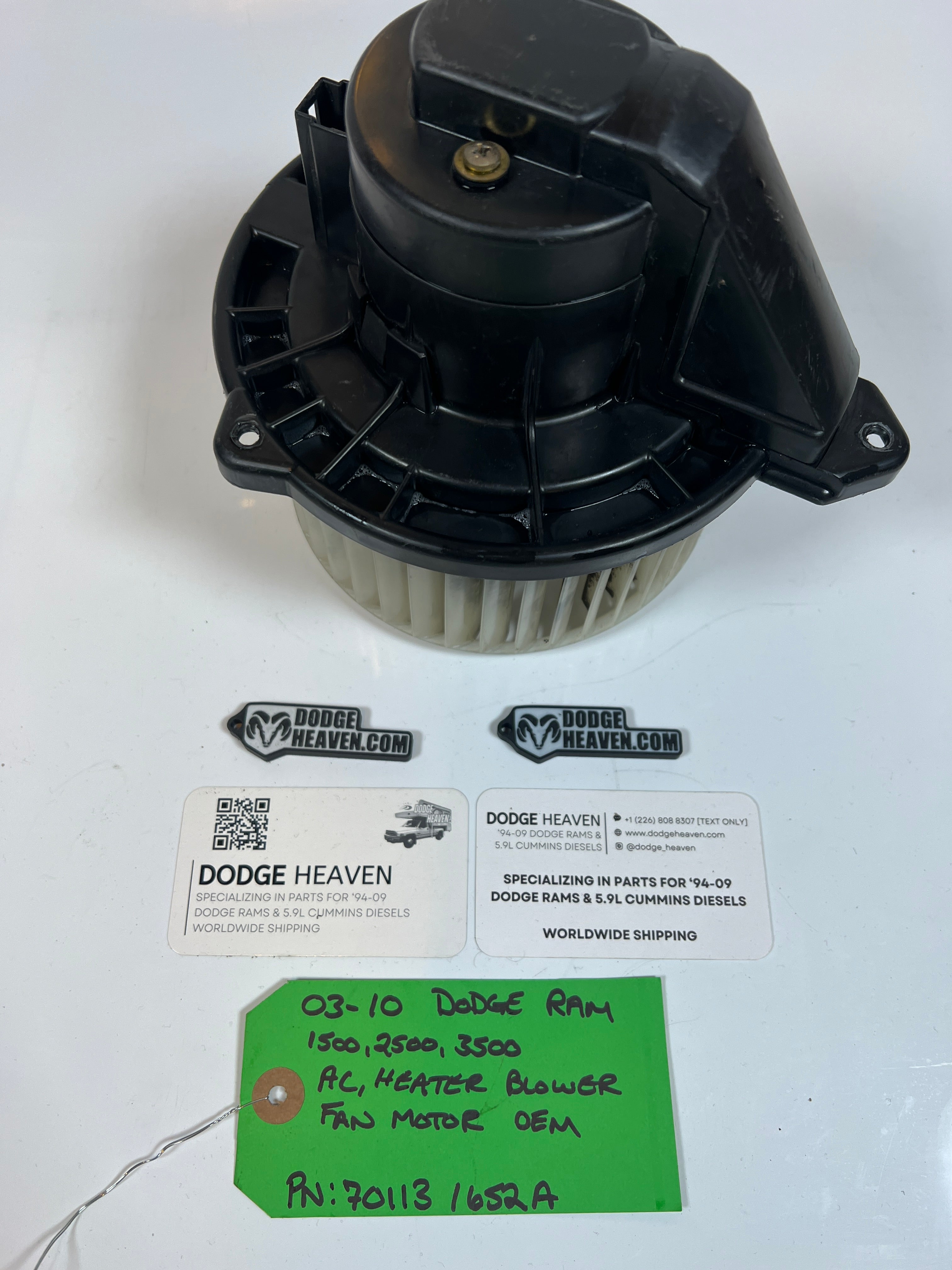 2003-2010 Dodge Ram HVAC Blower Fan Motor 1500 2500 3500