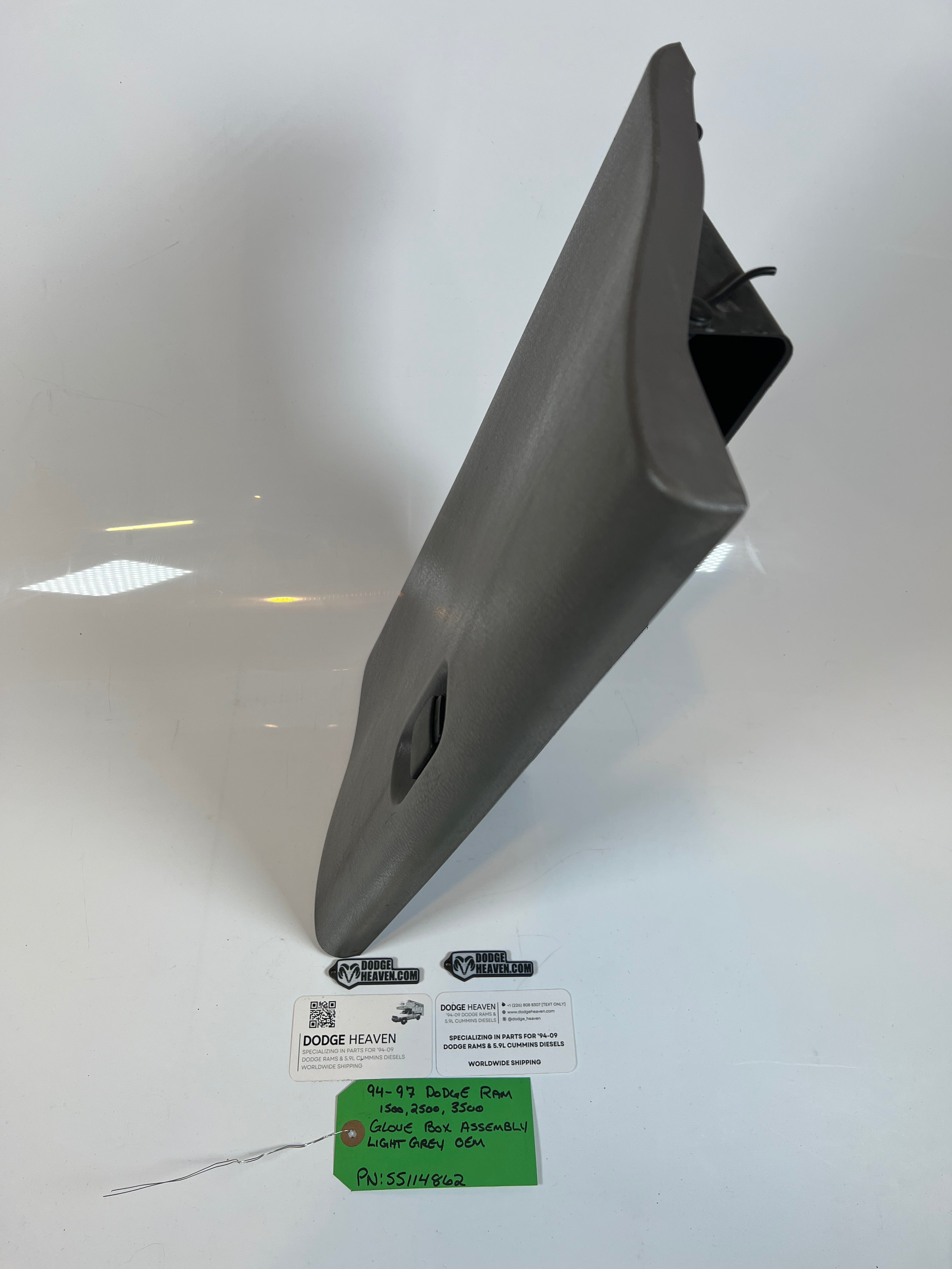 1994-1997 Dodge Ram Glove Box Assembly Light Grey 1500 2500 3500