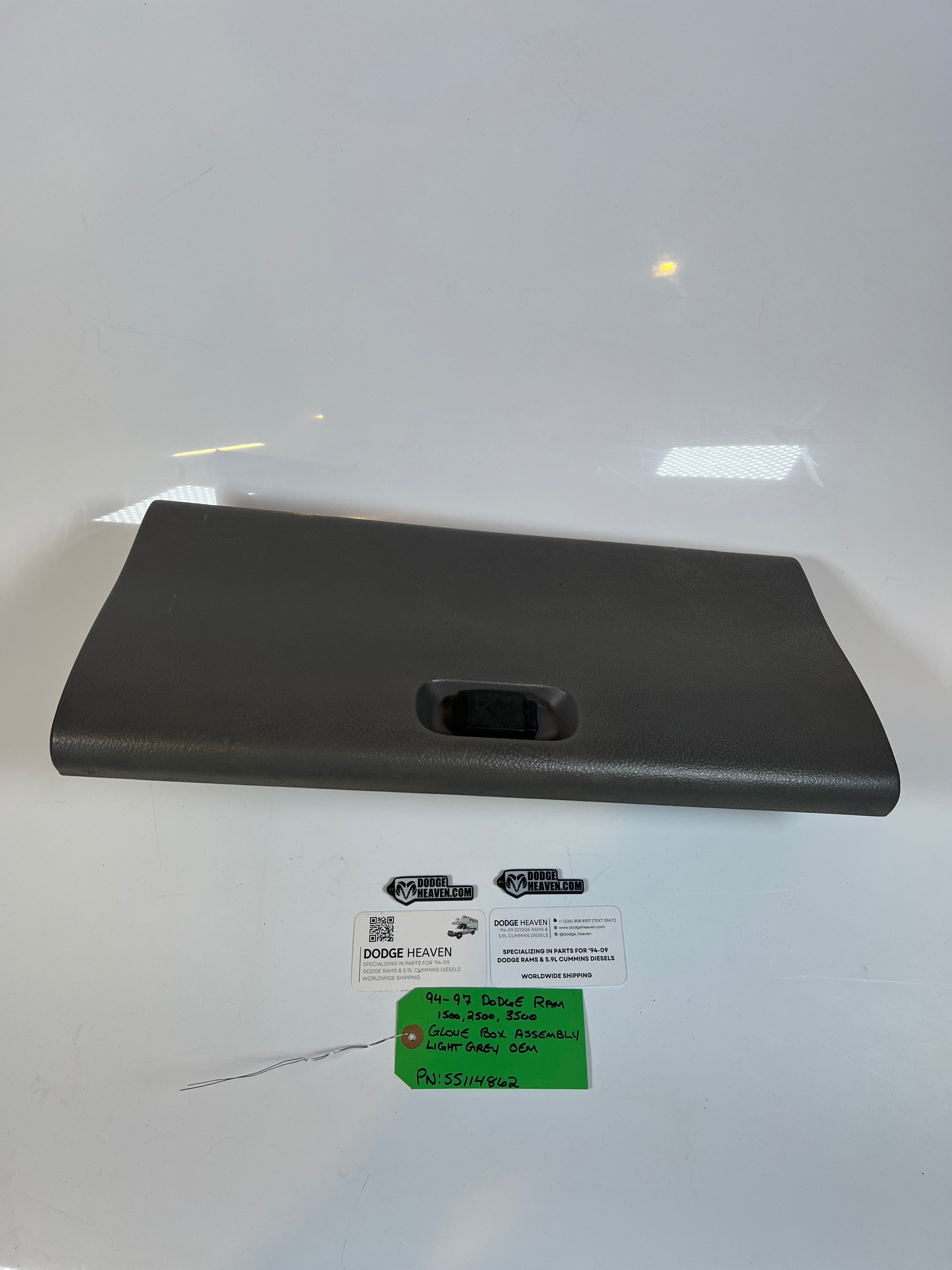 1994-1997 Dodge Ram Glove Box Assembly Light Grey 1500 2500 3500