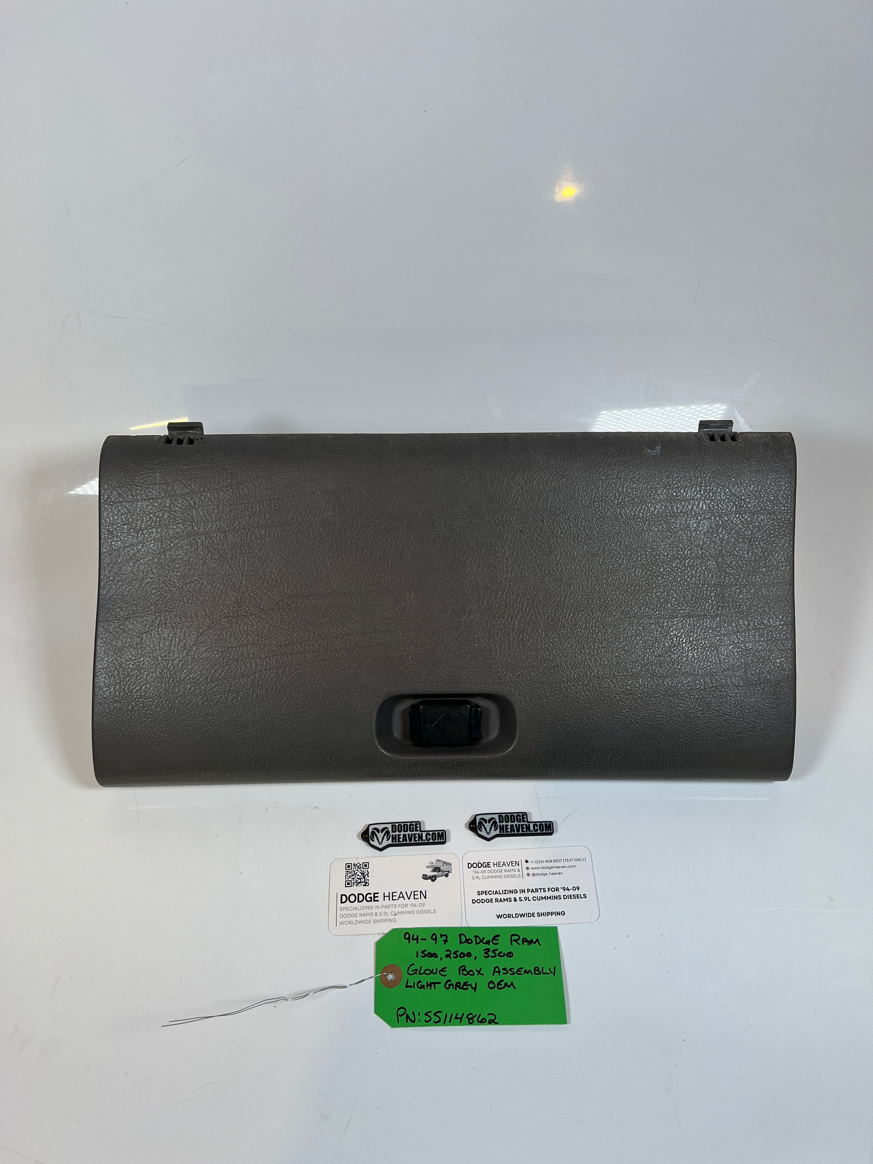 1994-1997 Dodge Ram Glove Box Assembly Light Grey 1500 2500 3500