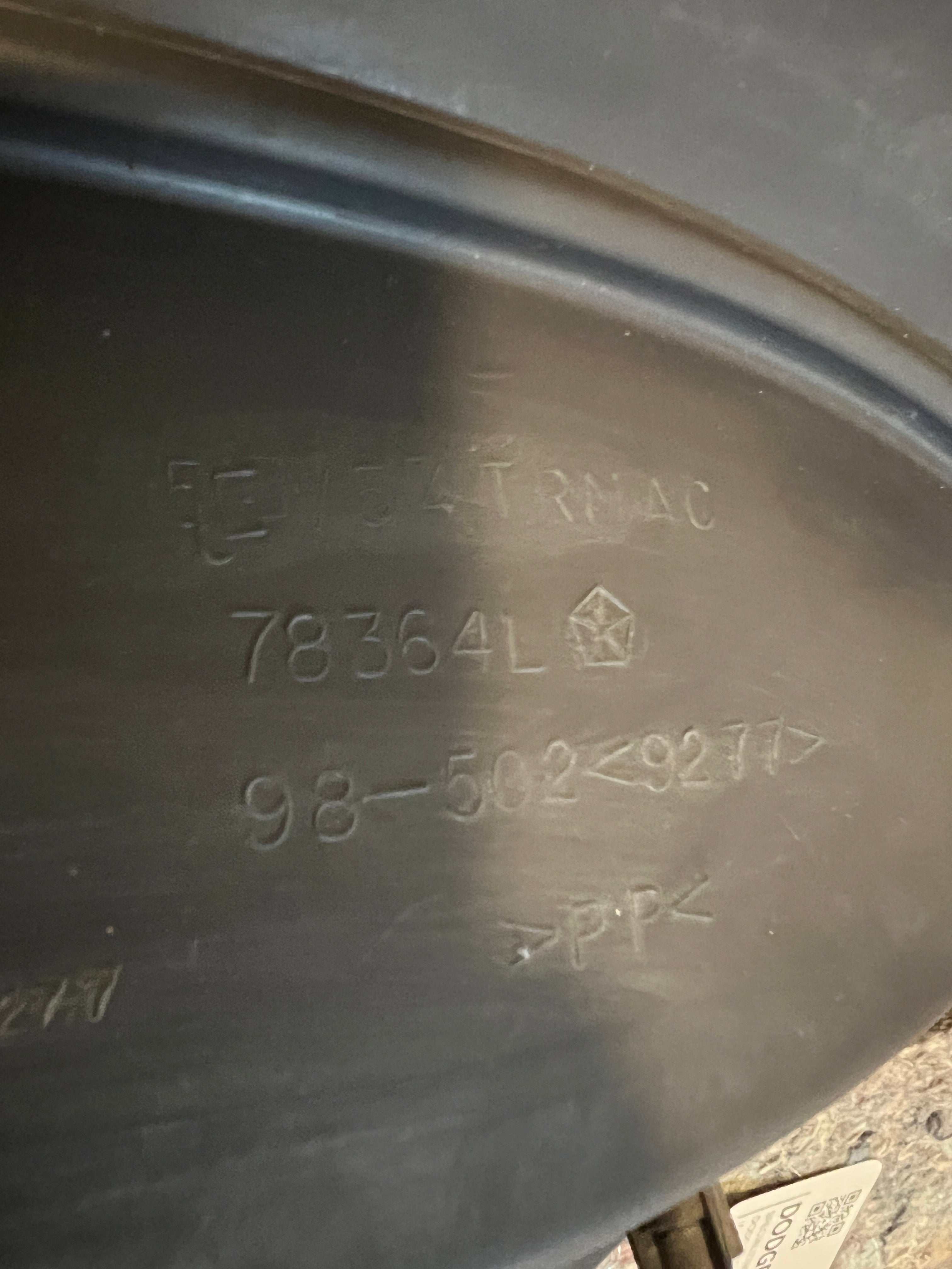 1998-2002 Dodge Ram Rear Passenger Door Panel EXT Cab 1500-3500 Dark Grey