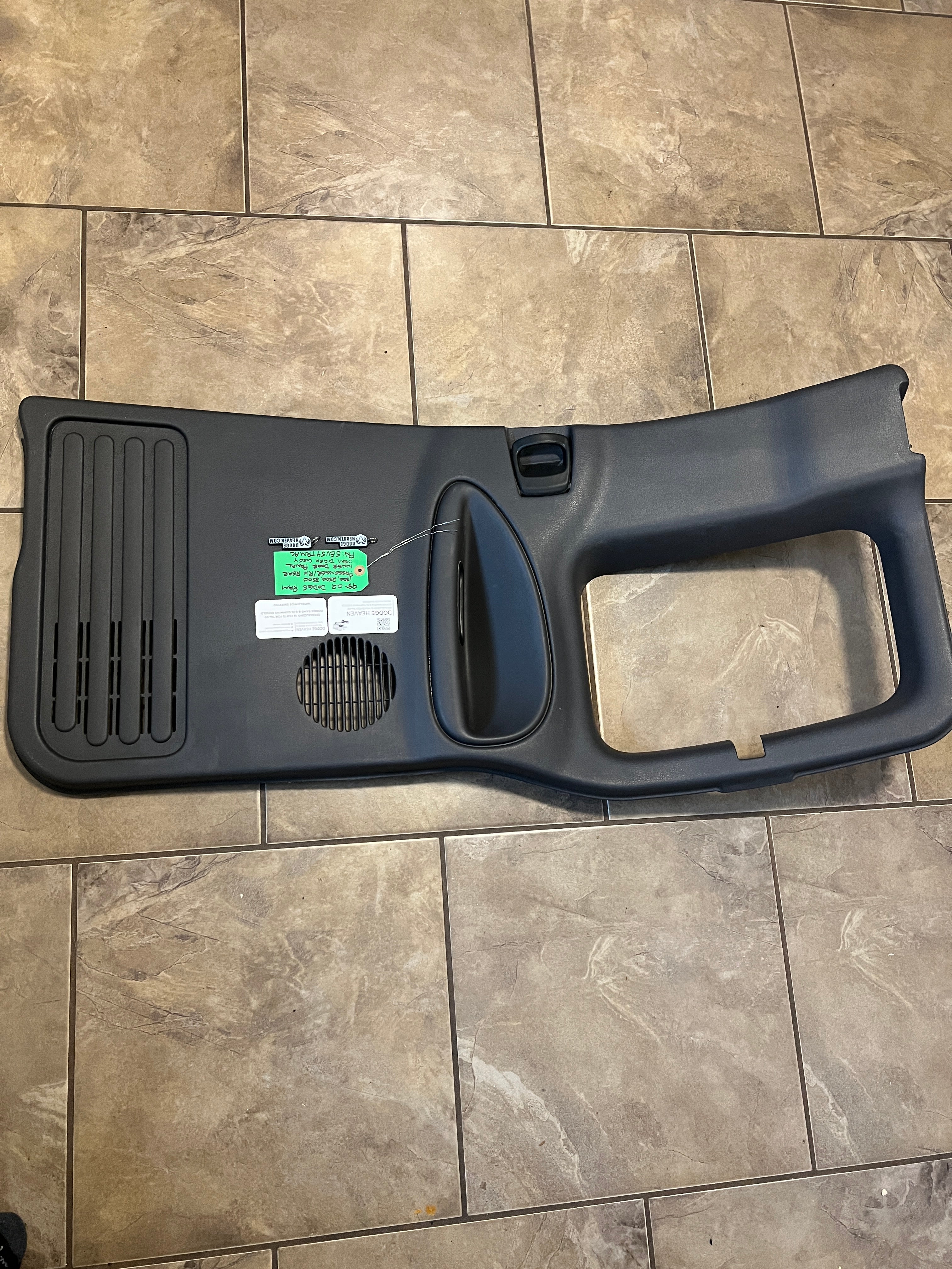 1998-2002 Dodge Ram Rear Passenger Door Panel EXT Cab 1500-3500 Dark Grey