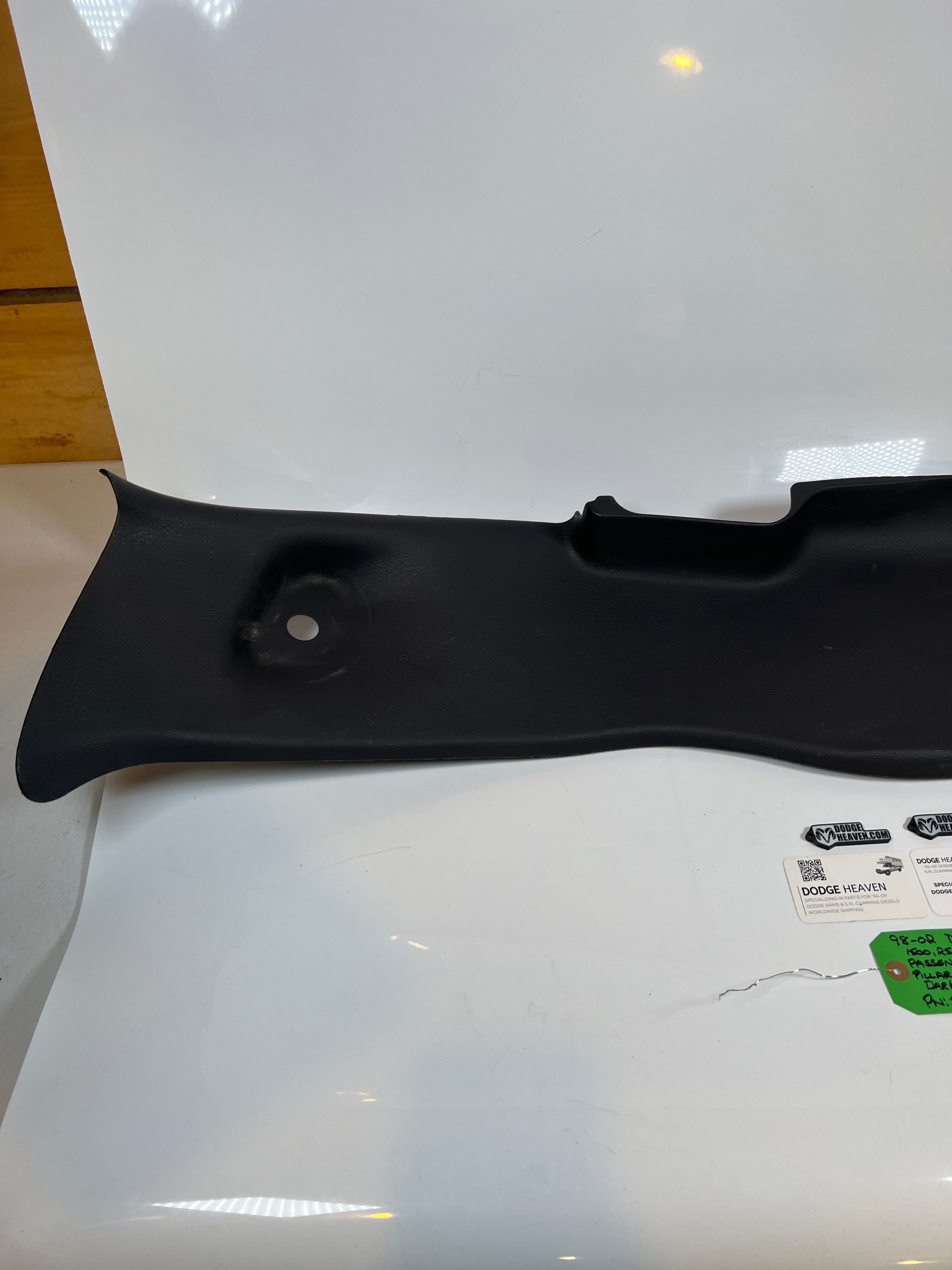 1998-2002 Dodge Ram passenger RH Rear C pillar Trim Panel EXT Cab Dark Grey