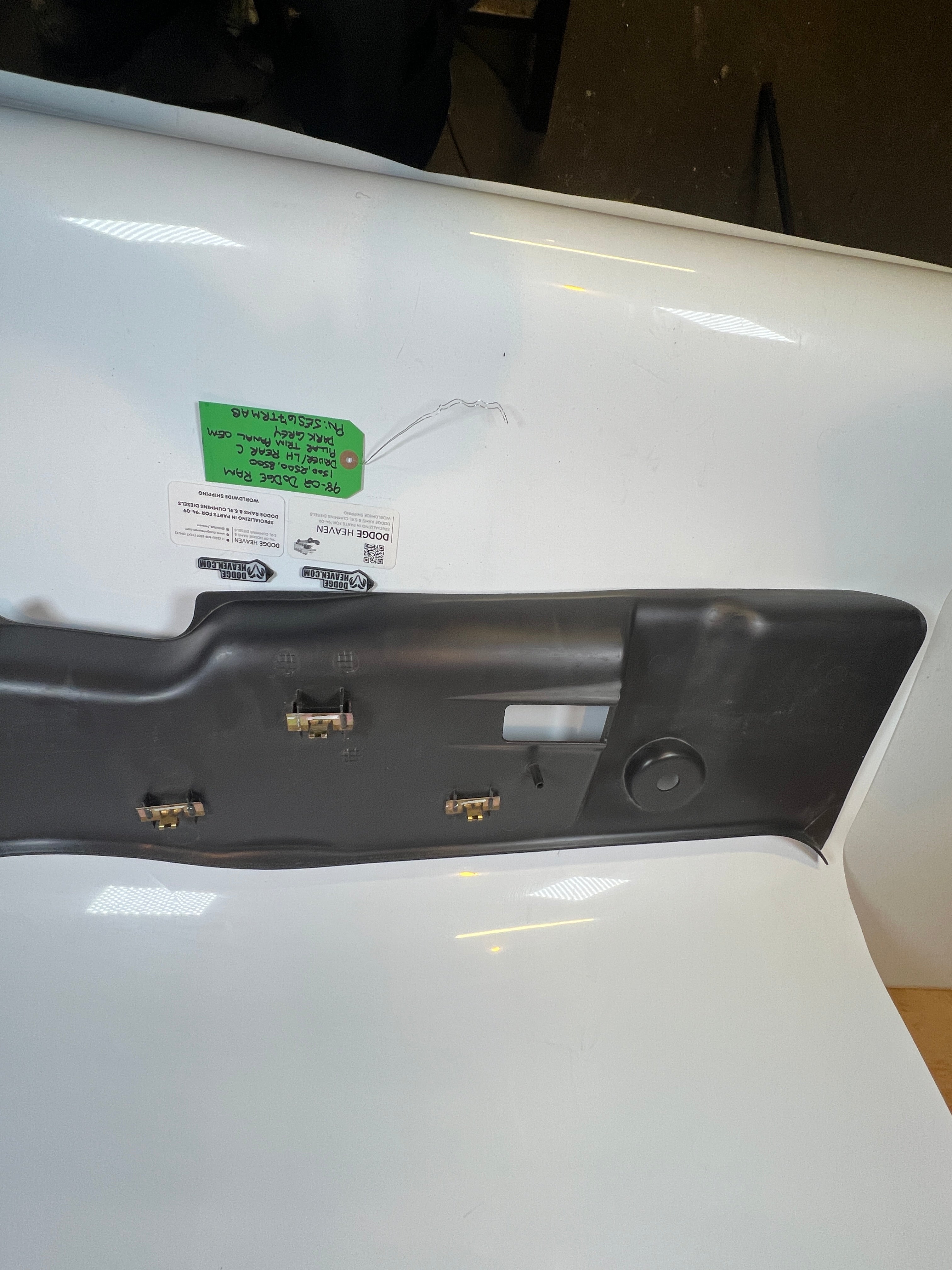 1998-2002 Dodge Ram Driver LH Rear C Pillar Trim Panel EXT Cab Dark Grey