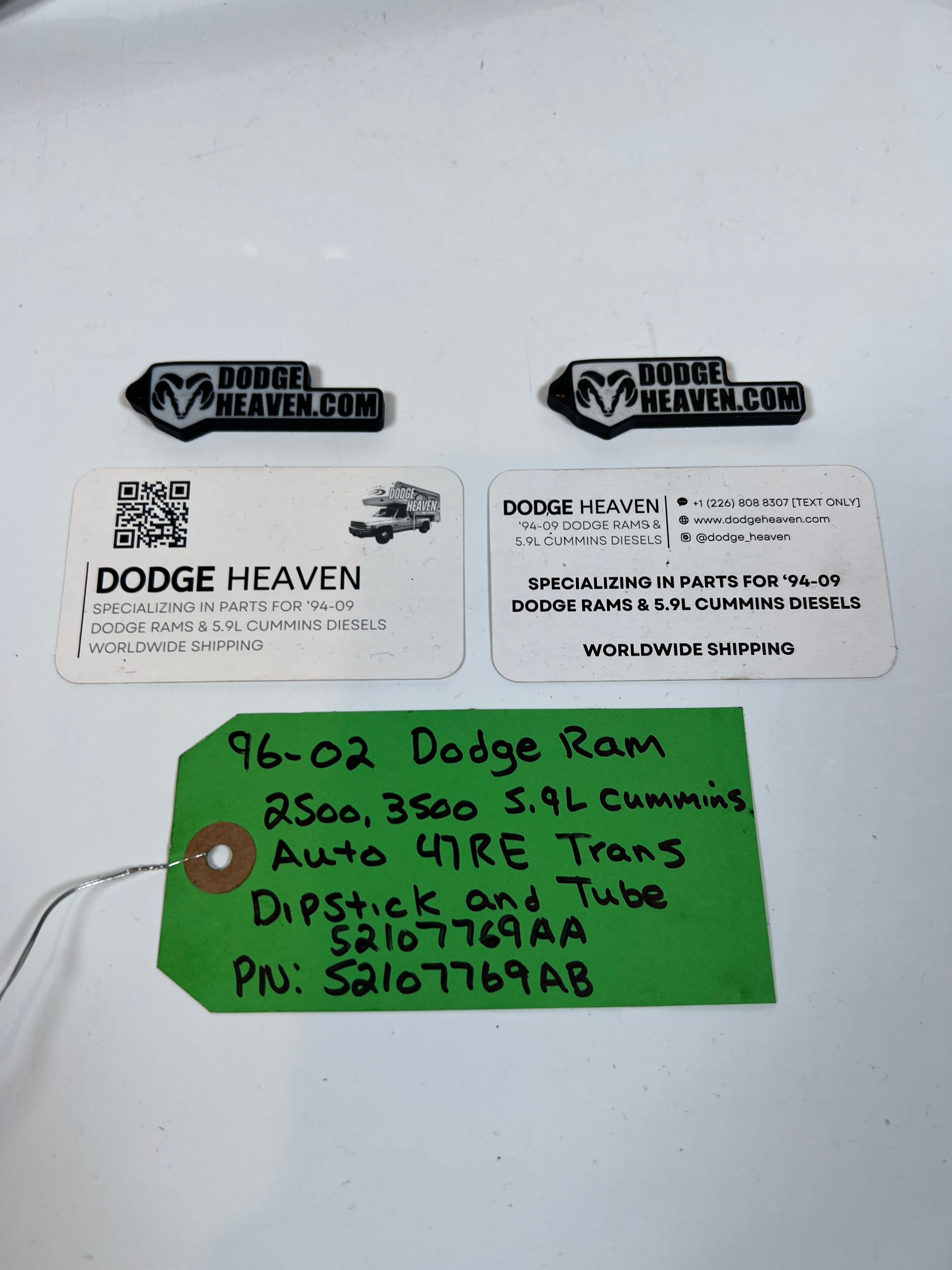 1996-2002 Dodge Ram 5.9L Cummins 47RE Transmission Dipstick & Tube