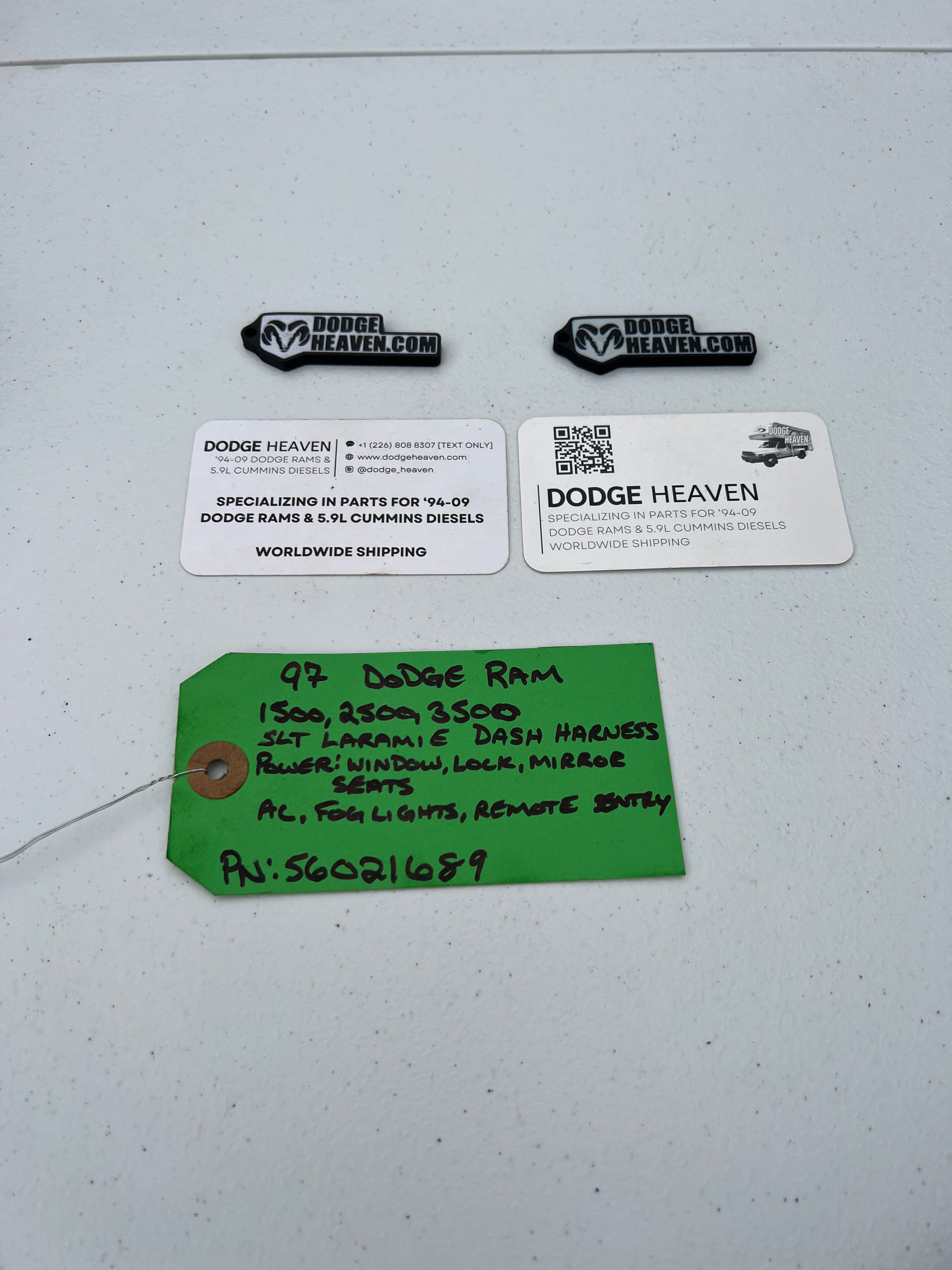 1997-1997 Dodge Ram SLT Laramie Dash Wiring Harness 1500 2500 3500