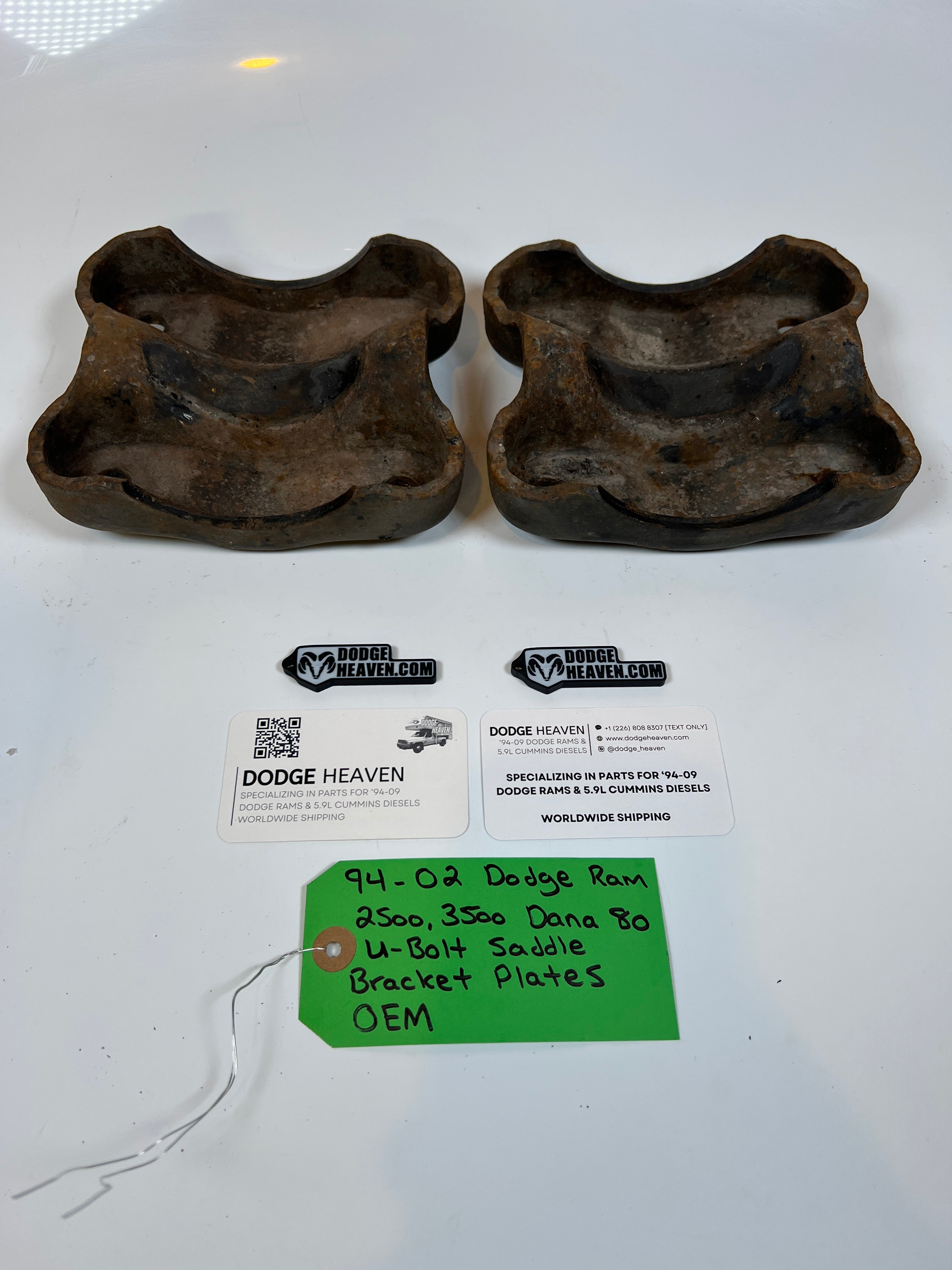 1994-2002 Dodge Ram 2500 3500 2500 3500 Dana 80 U-Bolt Saddle Bracket Plates