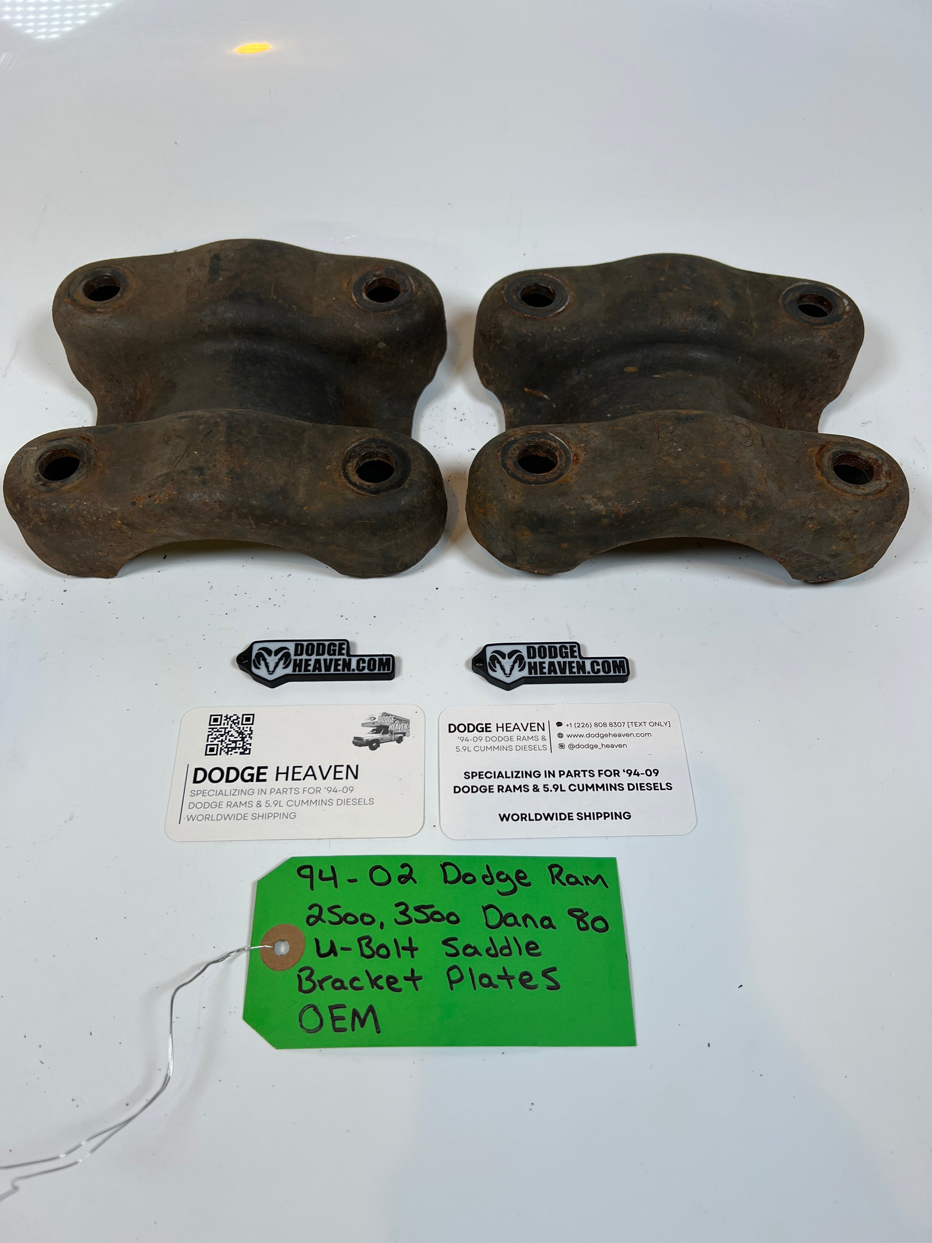 1994-2002 Dodge Ram 2500 3500 2500 3500 Dana 80 U-Bolt Saddle Bracket Plates