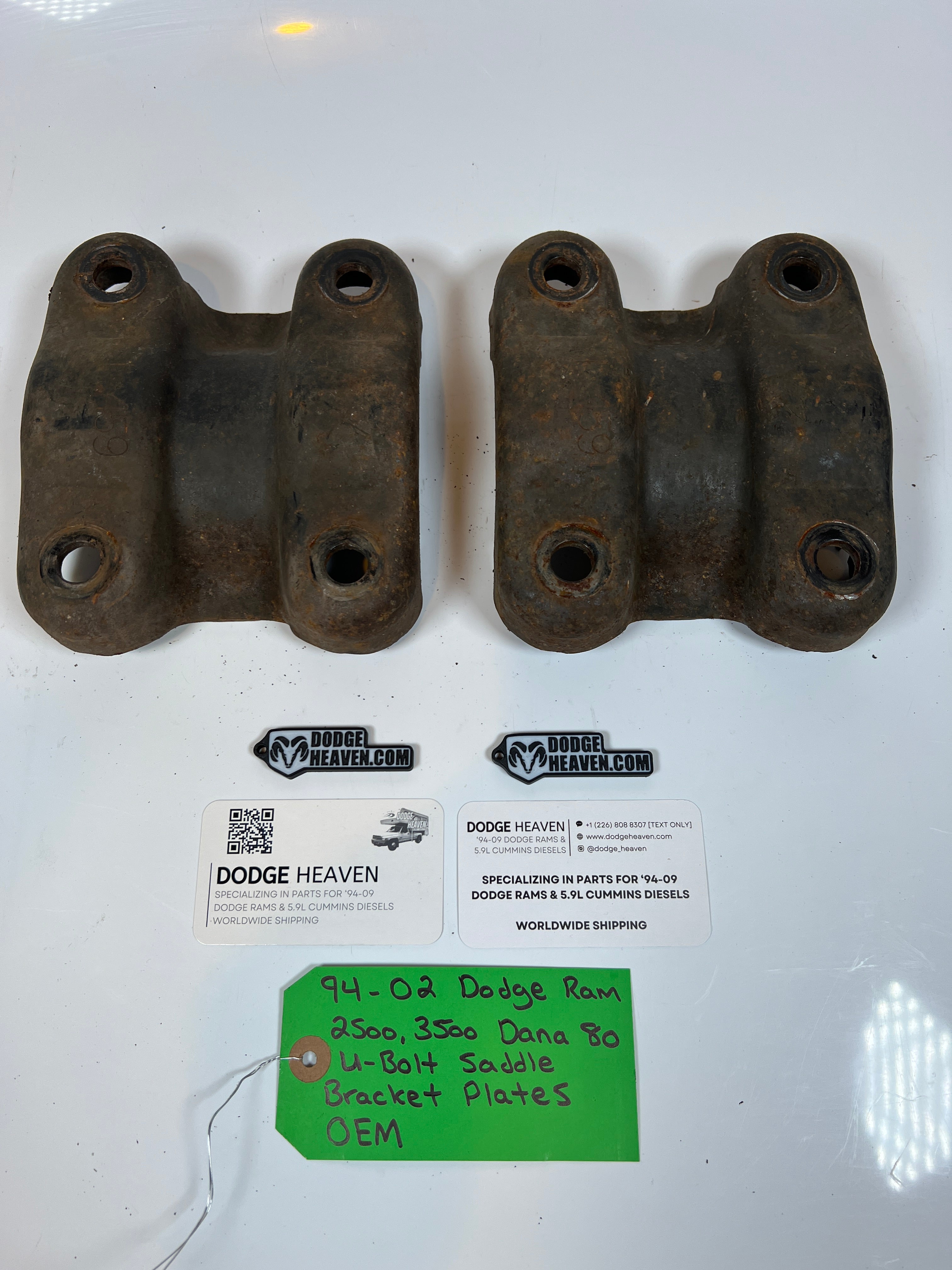 1994-2002 Dodge Ram 2500 3500 2500 3500 Dana 80 U-Bolt Saddle Bracket Plates