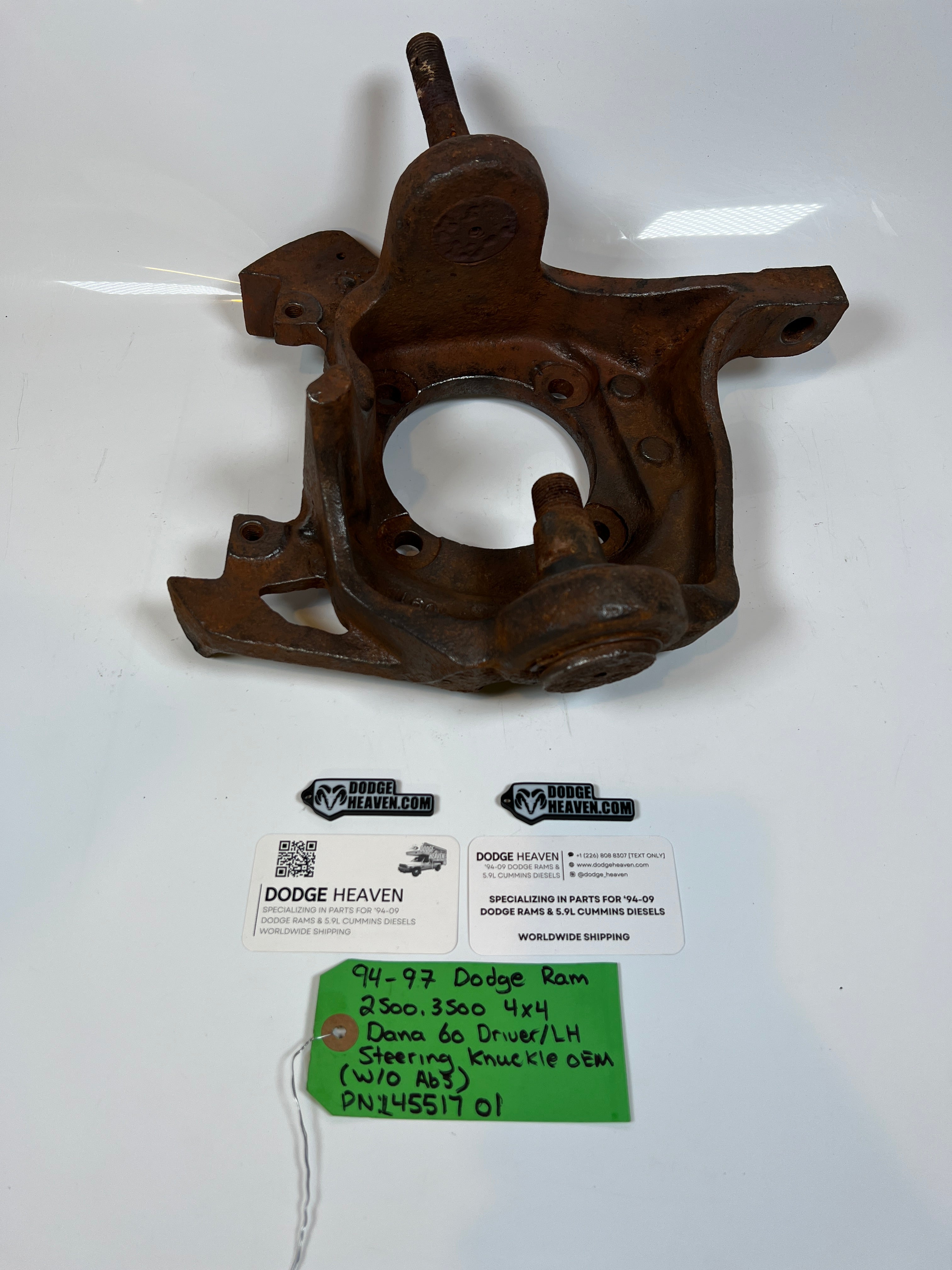 1994-1997 Dodge Ram 2500 3500 Dana 60 4x4 Steering Knuckle Driver