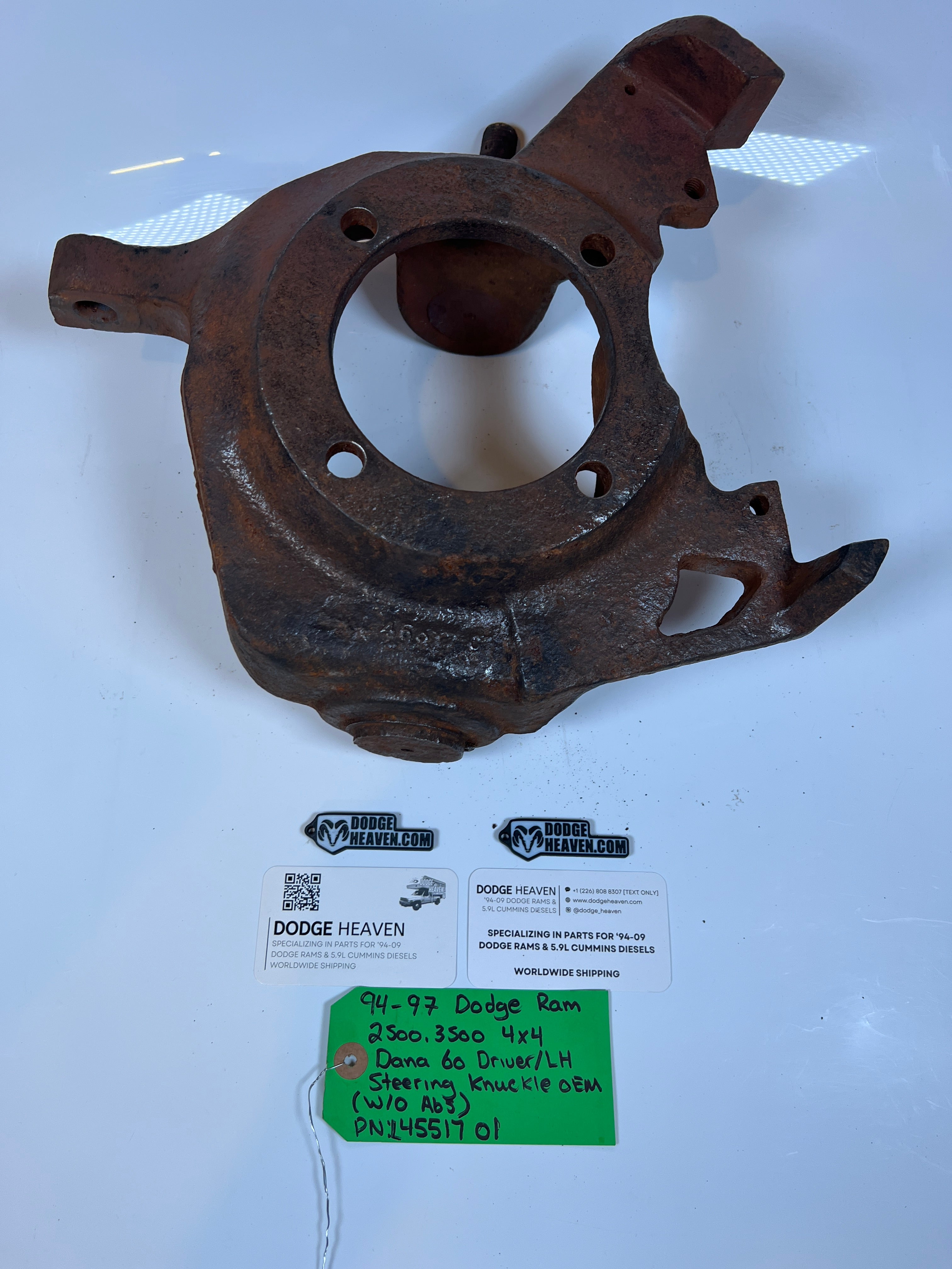 1994-1997 Dodge Ram 2500 3500 Dana 60 4x4 Steering Knuckle Driver