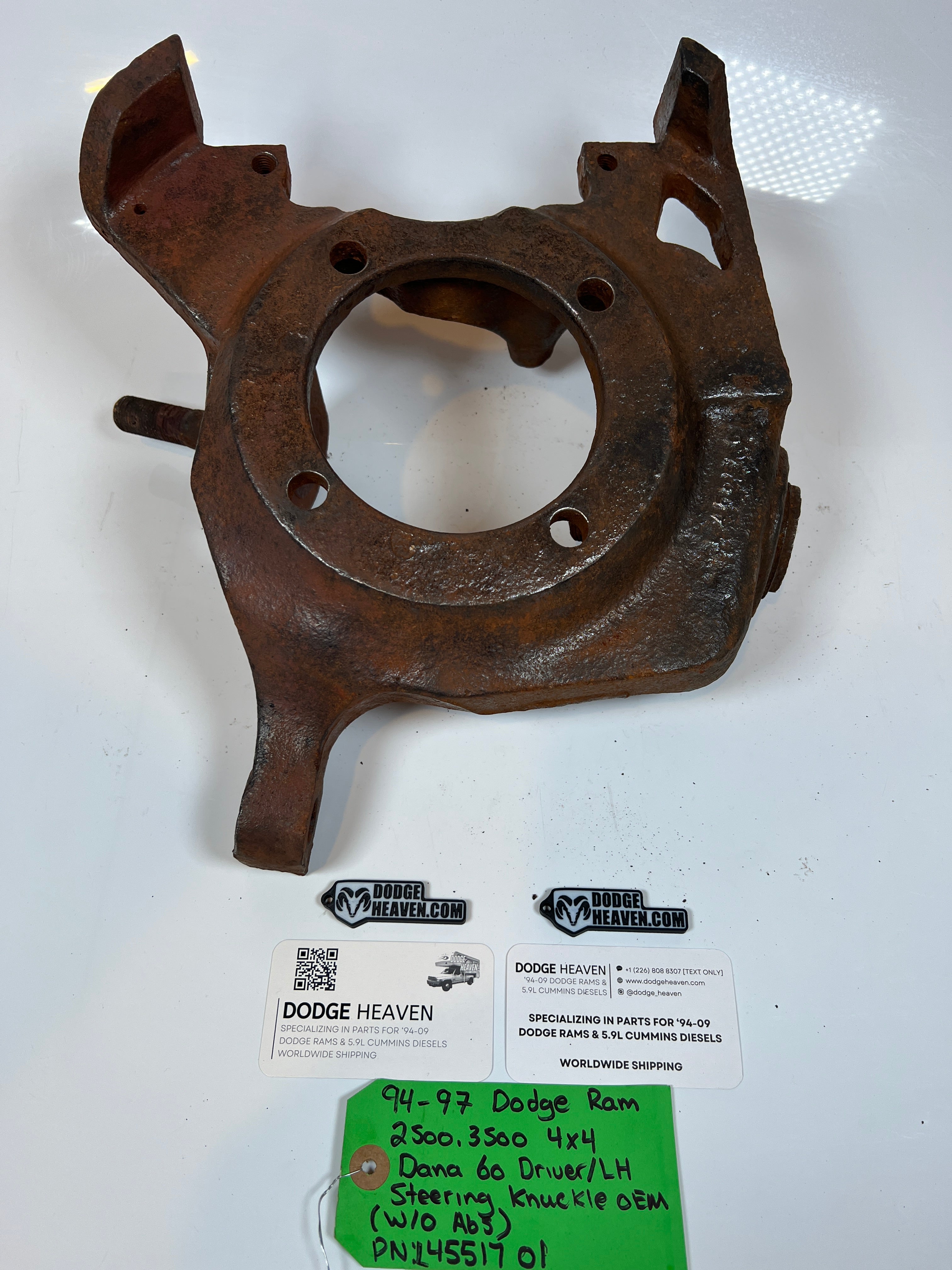 1994-1997 Dodge Ram 2500 3500 Dana 60 4x4 Steering Knuckle Driver