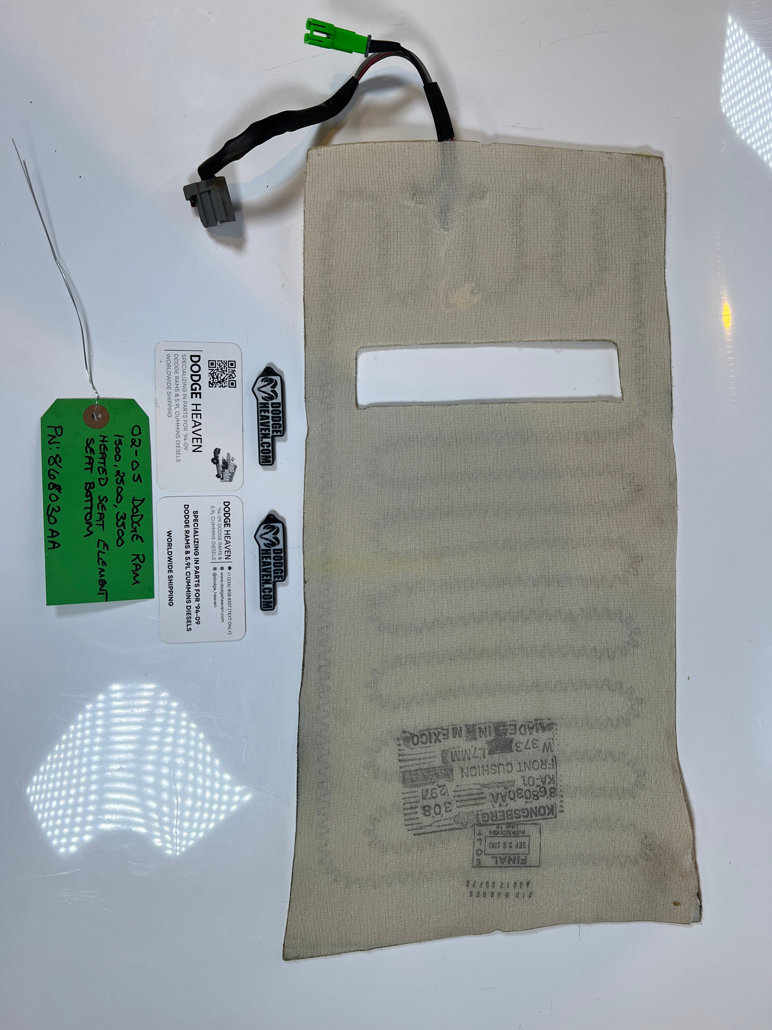 2002-2005 Dodge Ram Heated Seat Element Seat Bottom 1500-3500