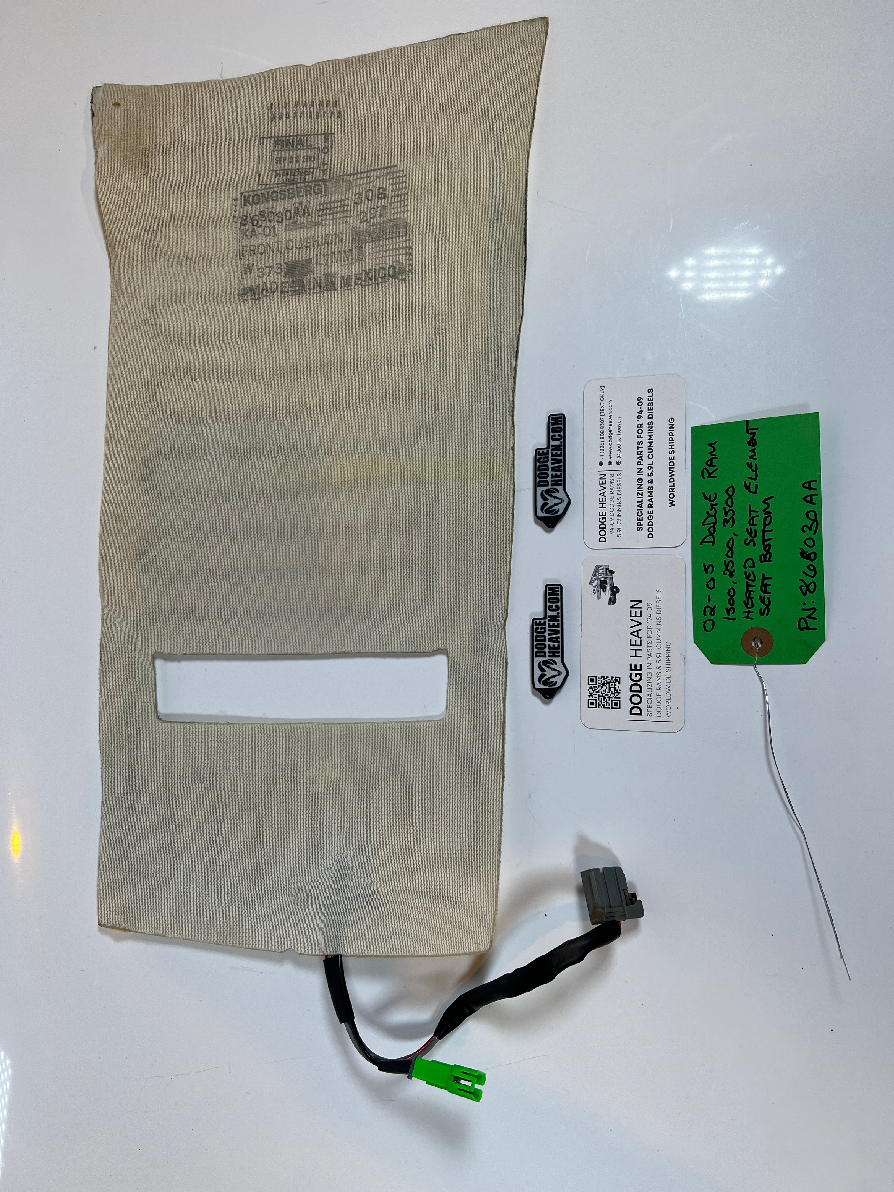 2002-2005 Dodge Ram Heated Seat Element Seat Bottom 1500-3500