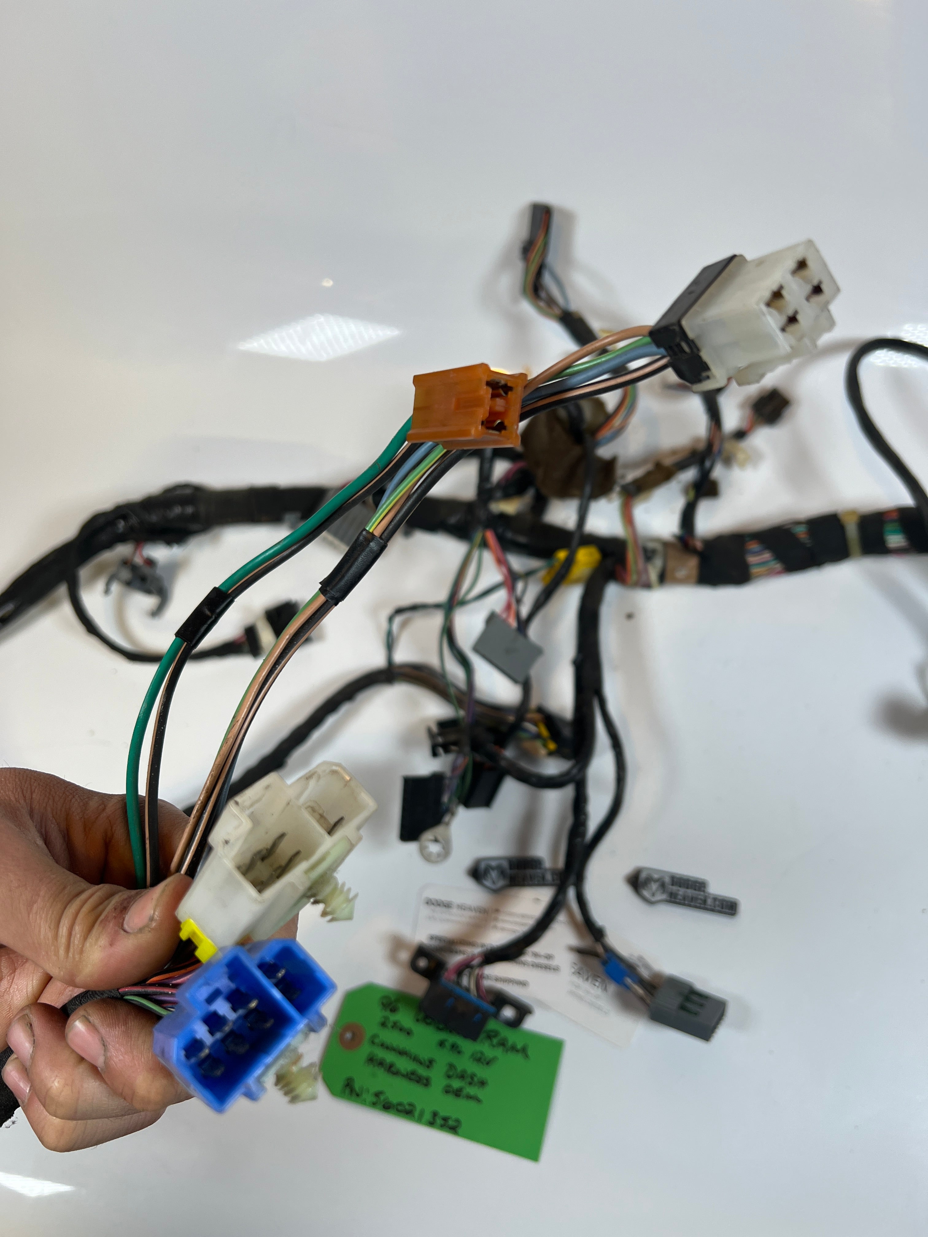 1996-1996 Dodge Ram 2500 3500 5.9l Cummins Dash Wiring Harness OEM