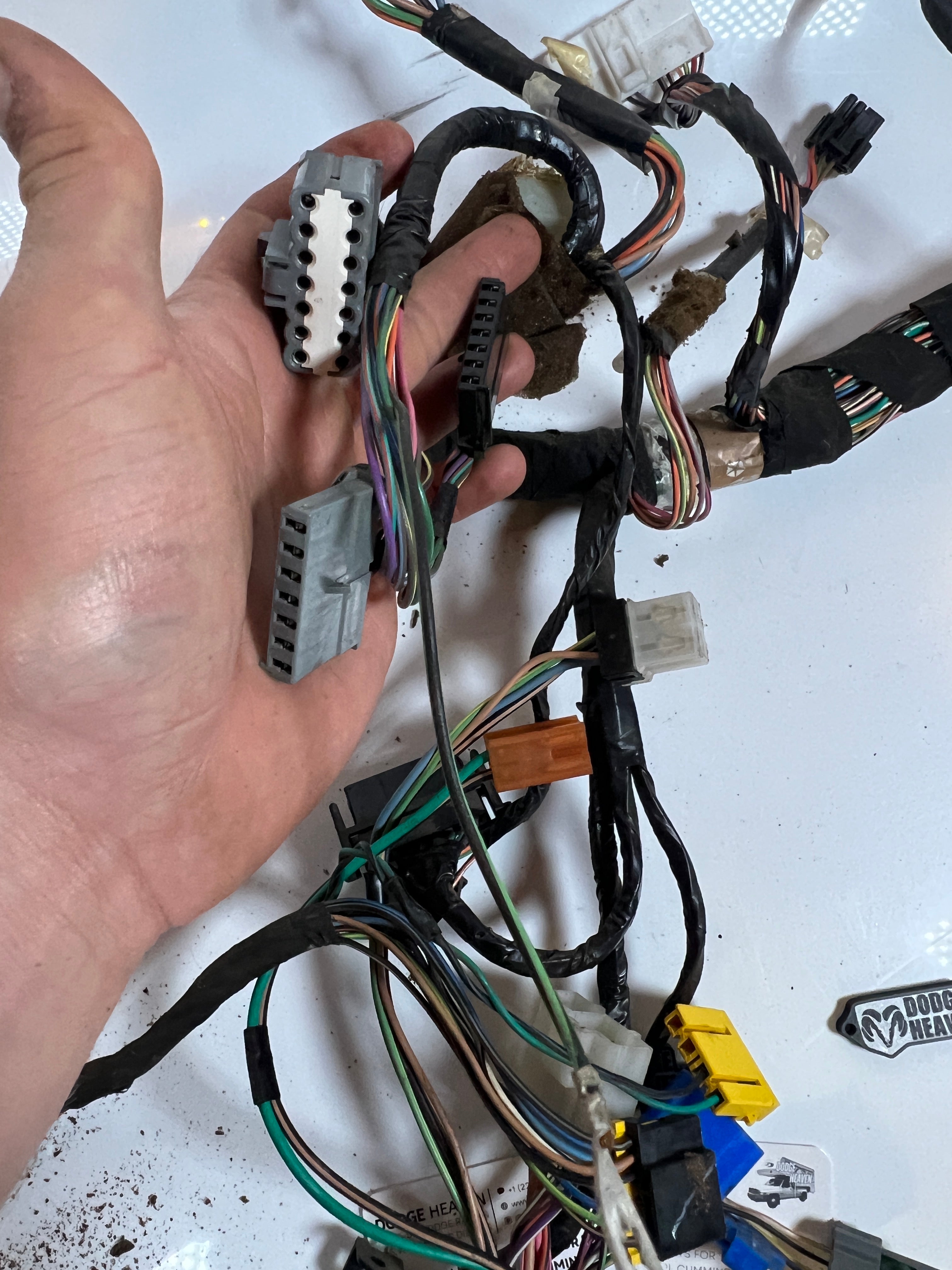 1996-1996 Dodge Ram 2500 3500 5.9l Cummins Dash Wiring Harness OEM