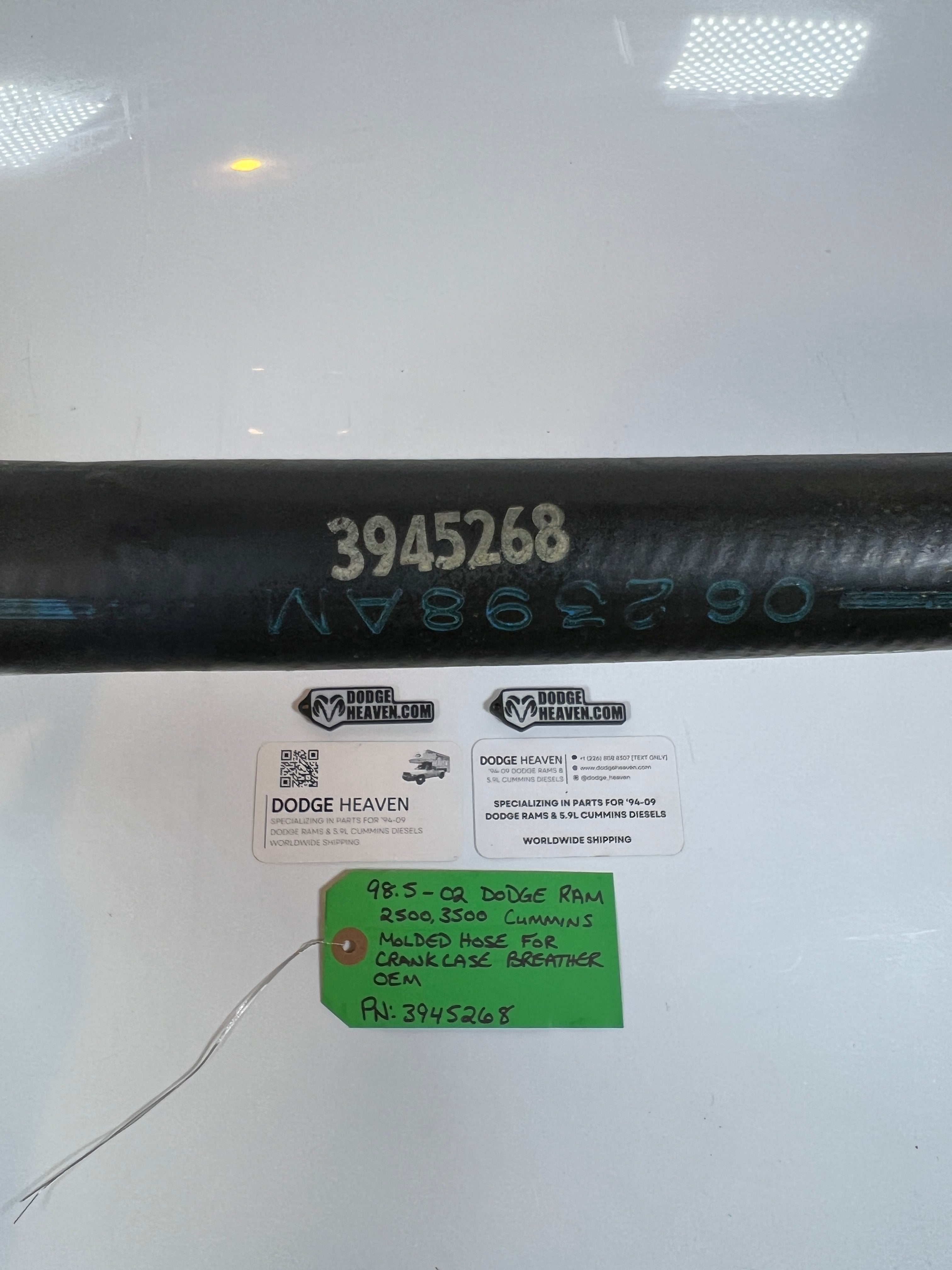 1998.5-2002 Dodge Ram 24 Valve 5.9L Cummins Crank Case Breather Hose