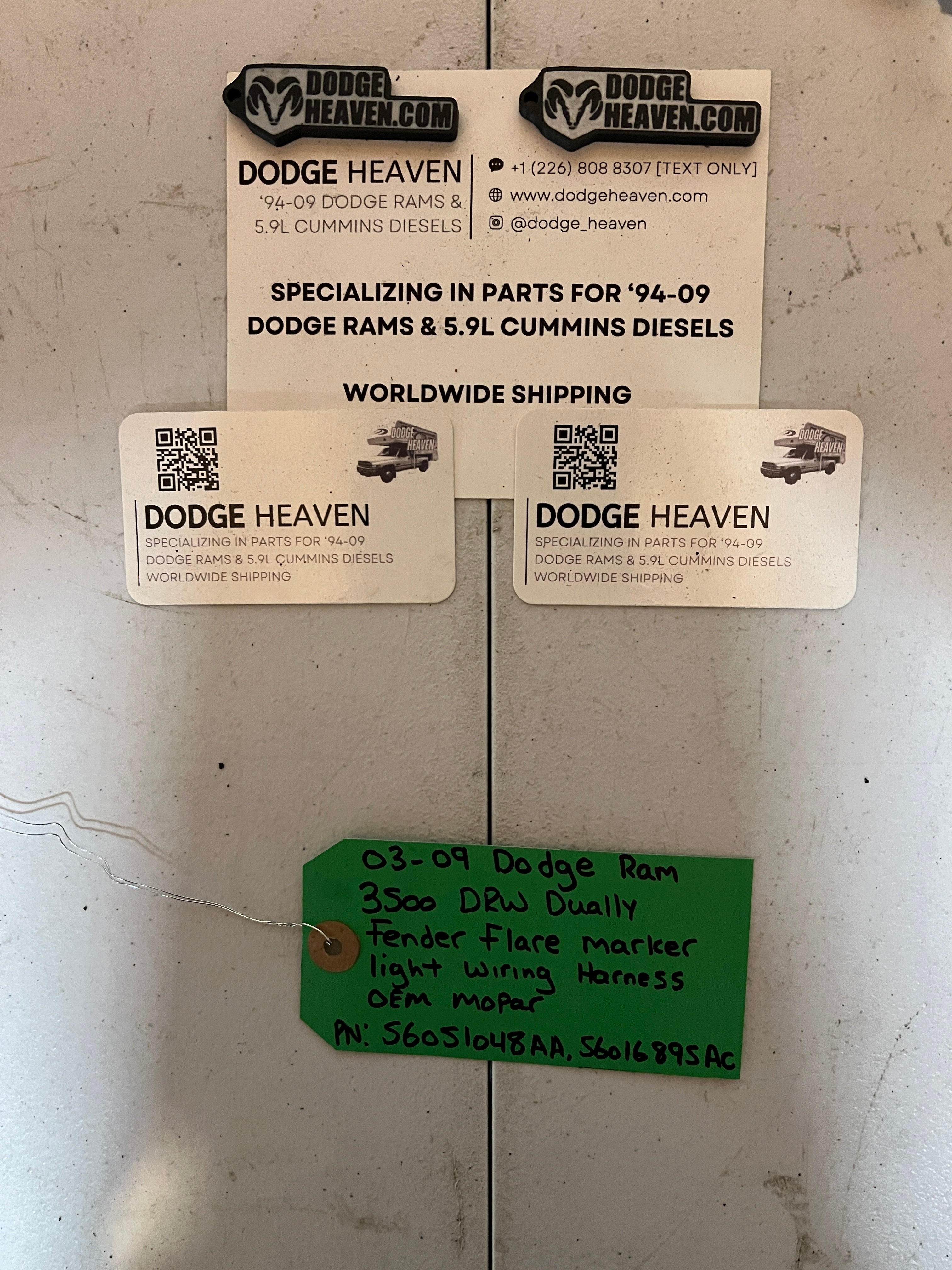 2003-2009 Dodge Ram 3500 Dually fender Light Wiring Harness