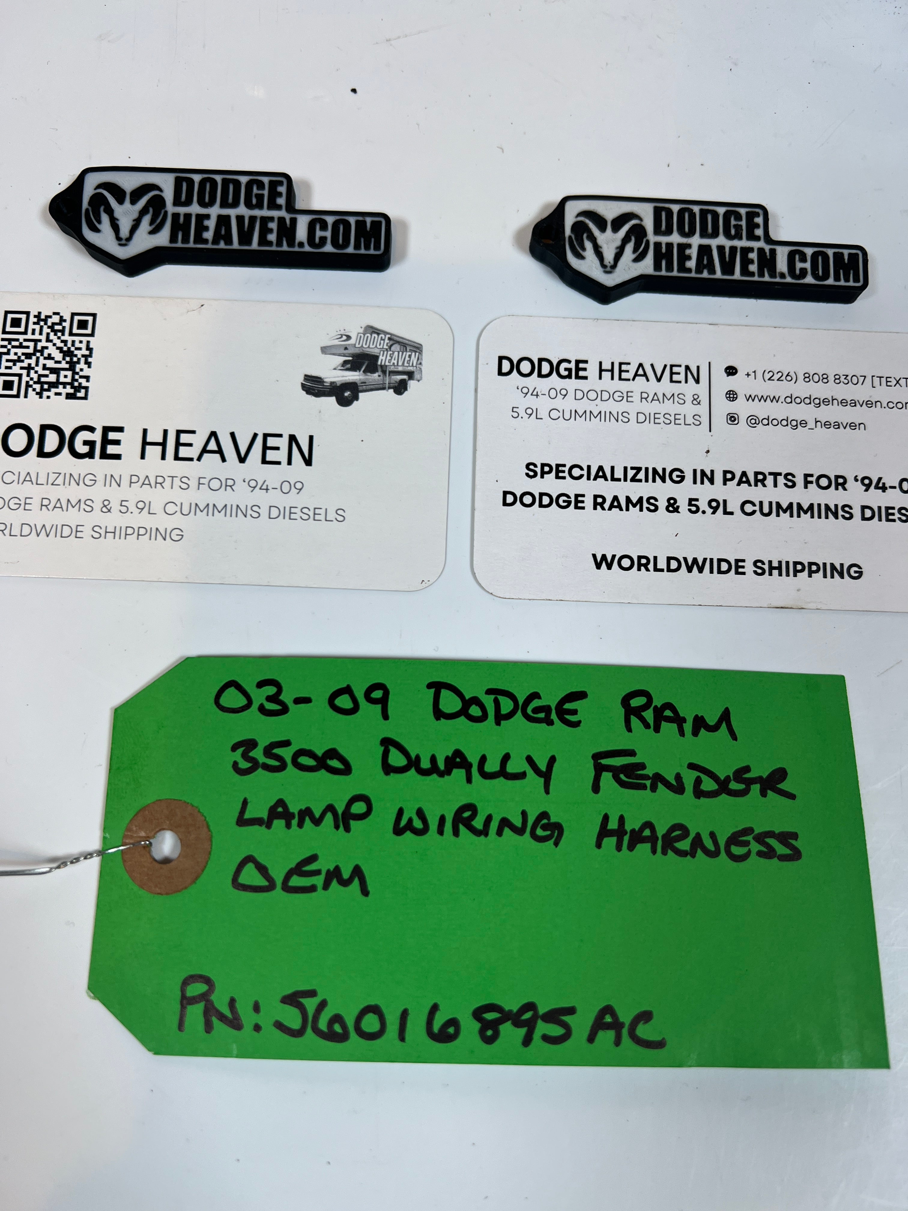 2003-2009 Dodge Ram 3500 Dually fender Light Wiring Harness