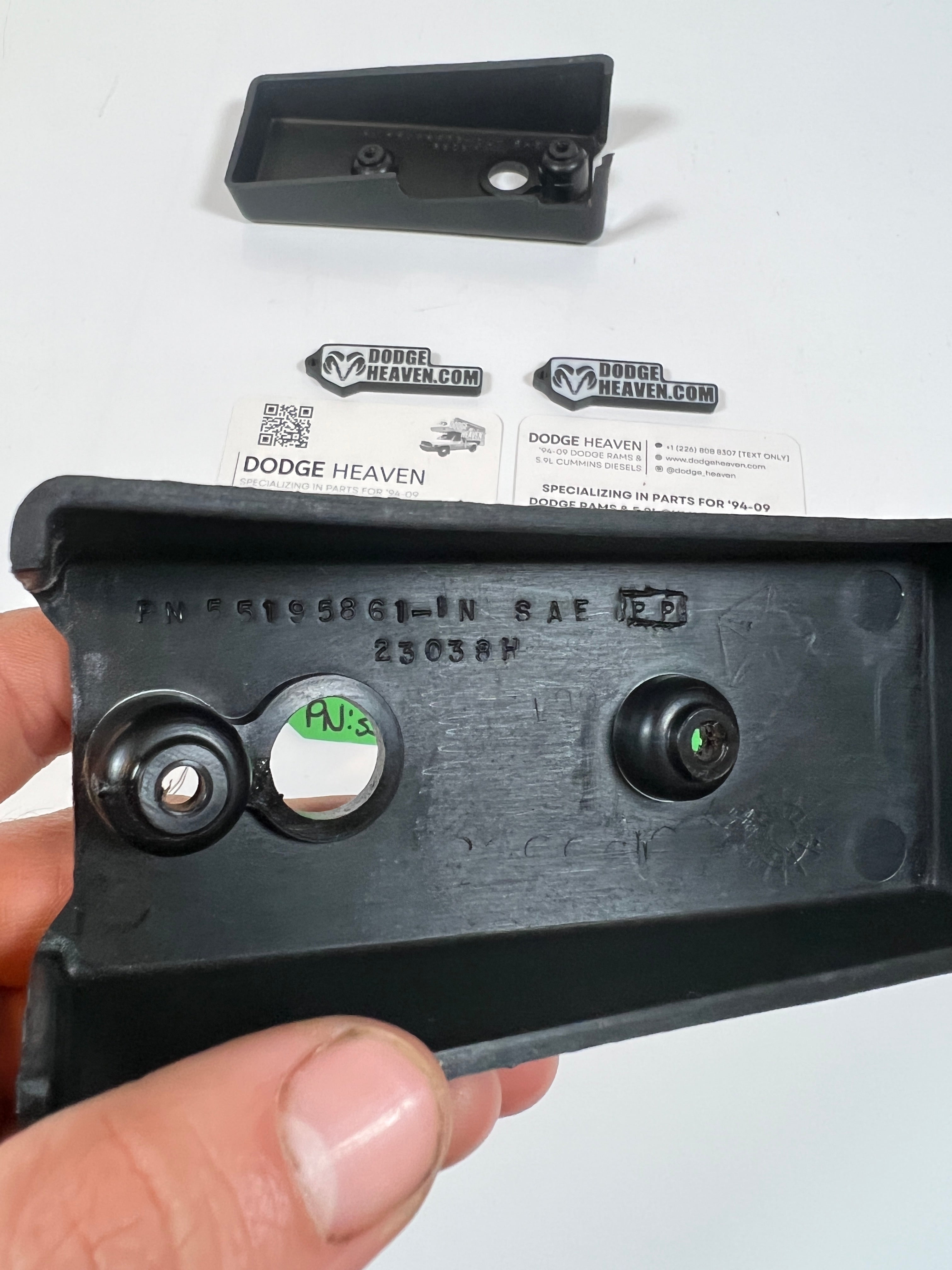 1994-1997 Dodge Ram Club Cab Passenger Seat Bolt Cover Inner & Outer