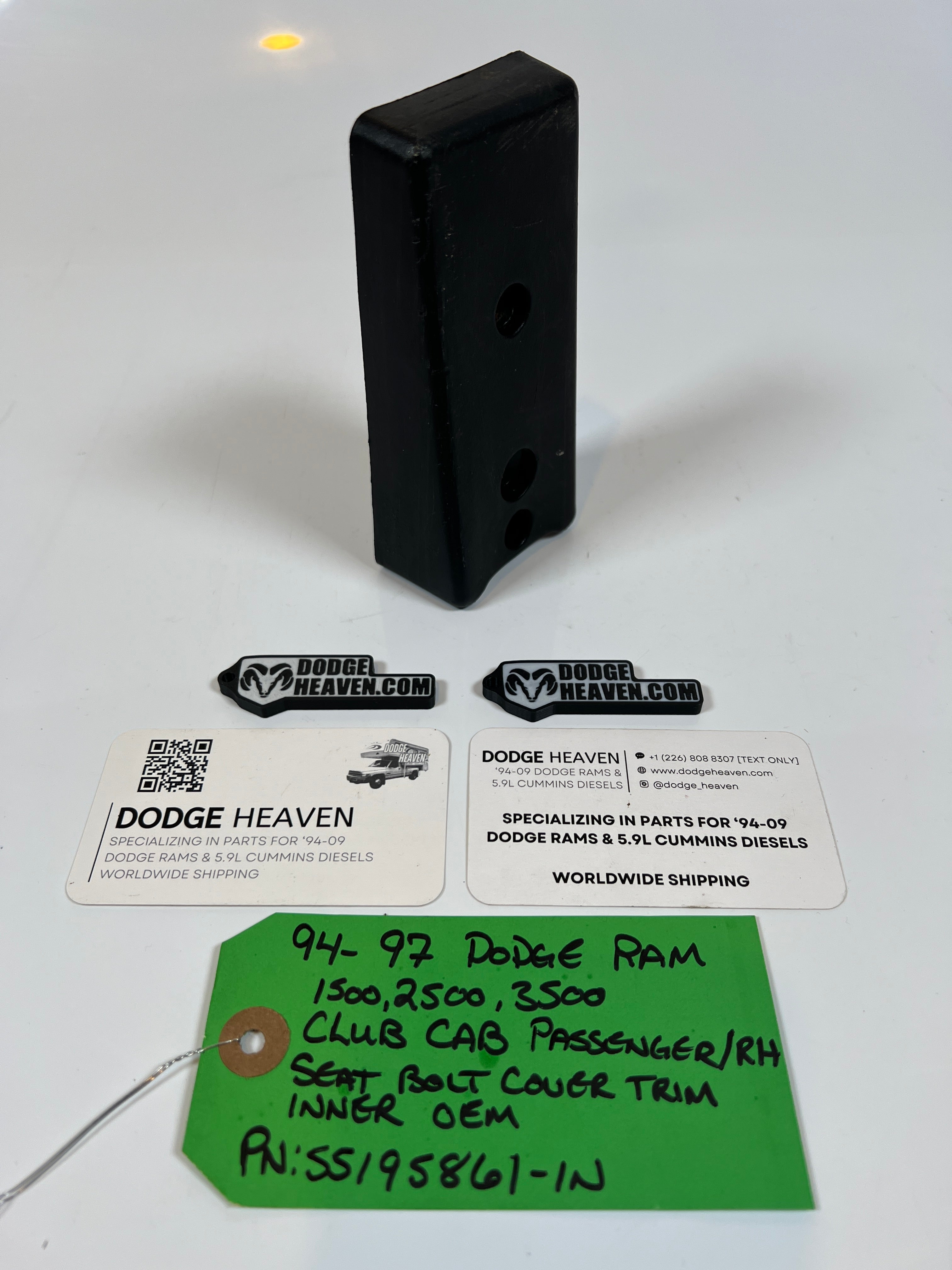 1994-1997 Dodge Ram Club Cab Passenger Seat Bolt Cover Outer