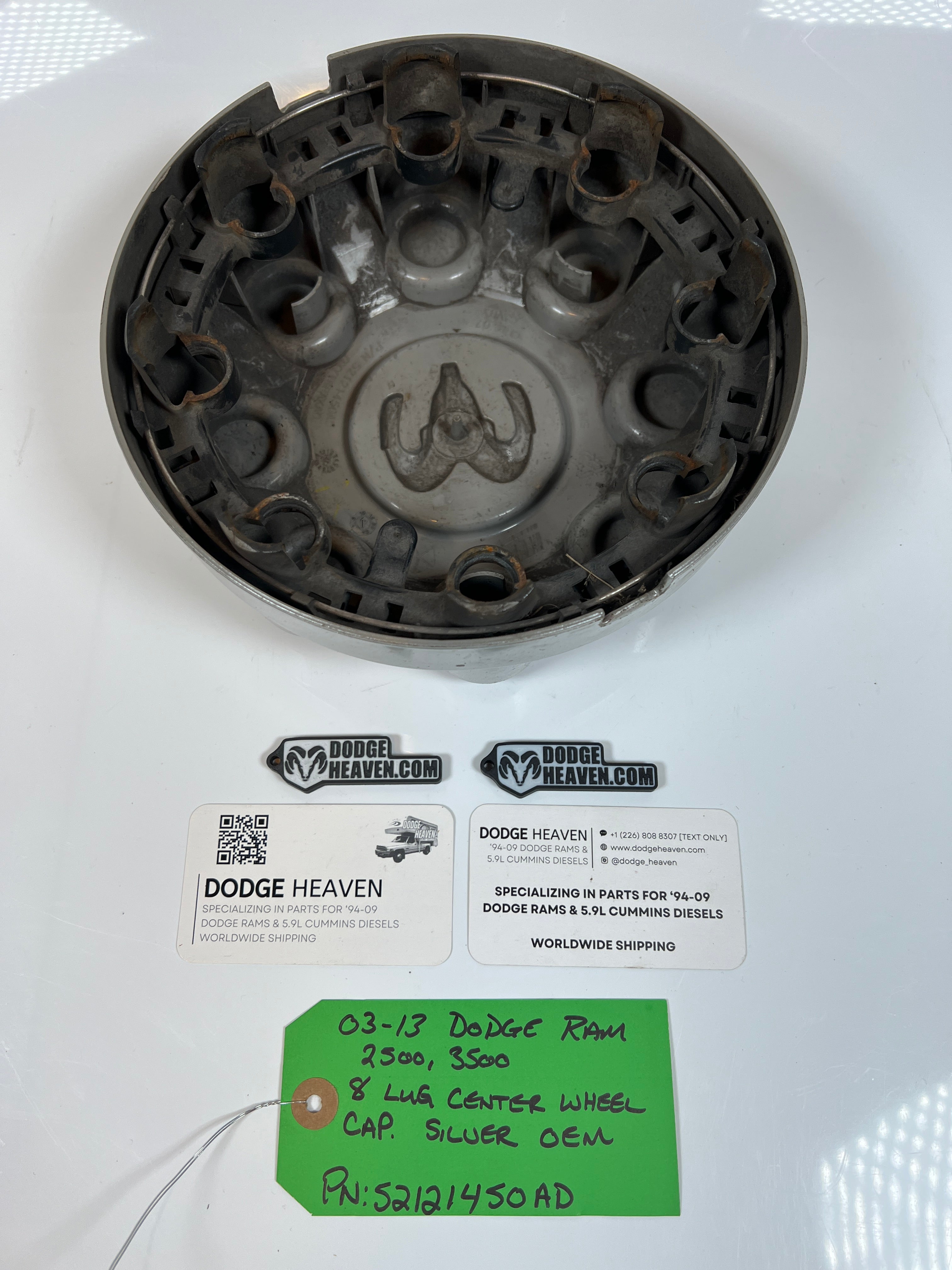 2003-2013 Dodge Ram 2500 3500 8 Lug Wheel Center Cap Silver
