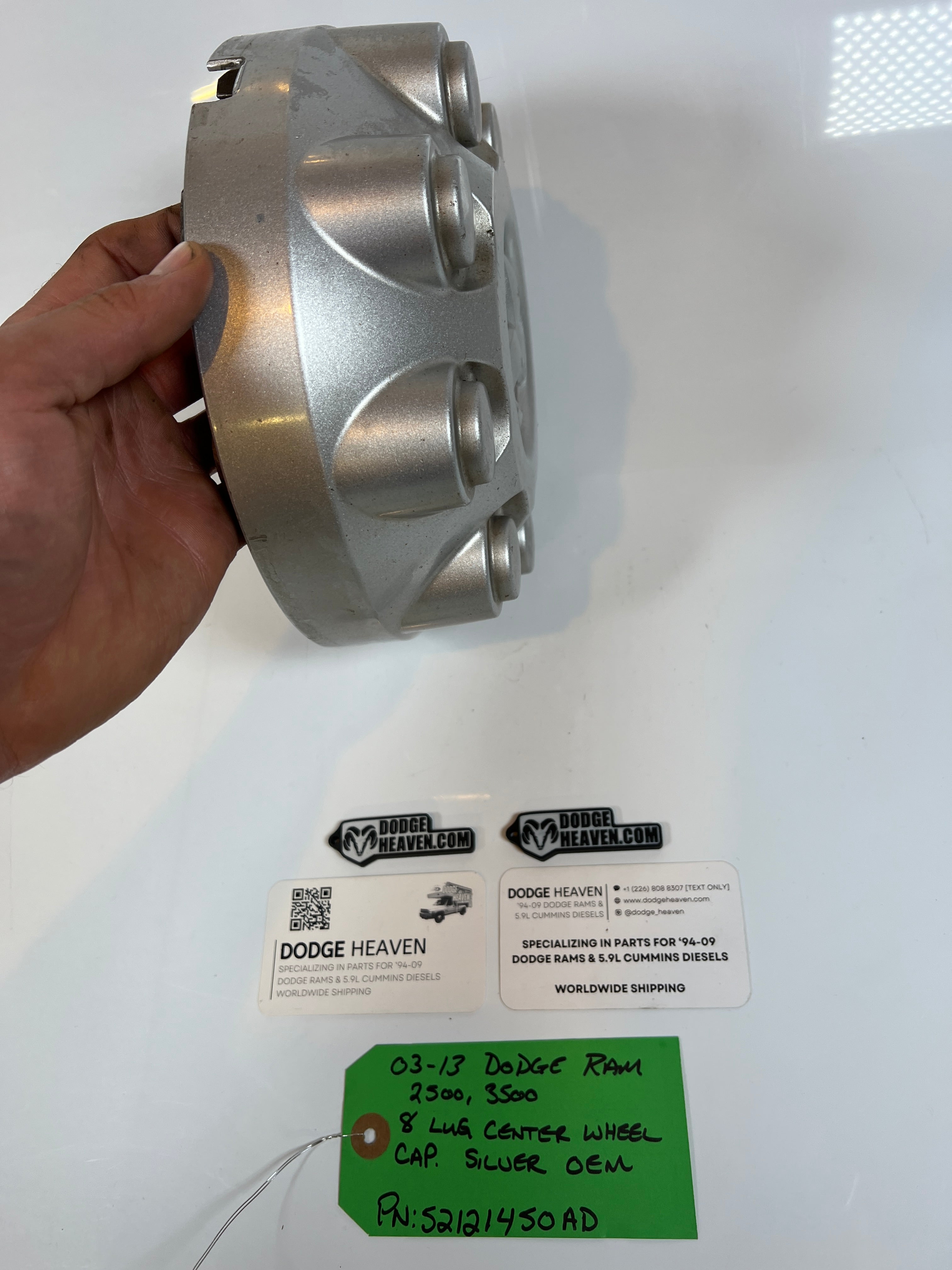 2003-2013 Dodge Ram 2500 3500 8 Lug Wheel Center Cap Silver