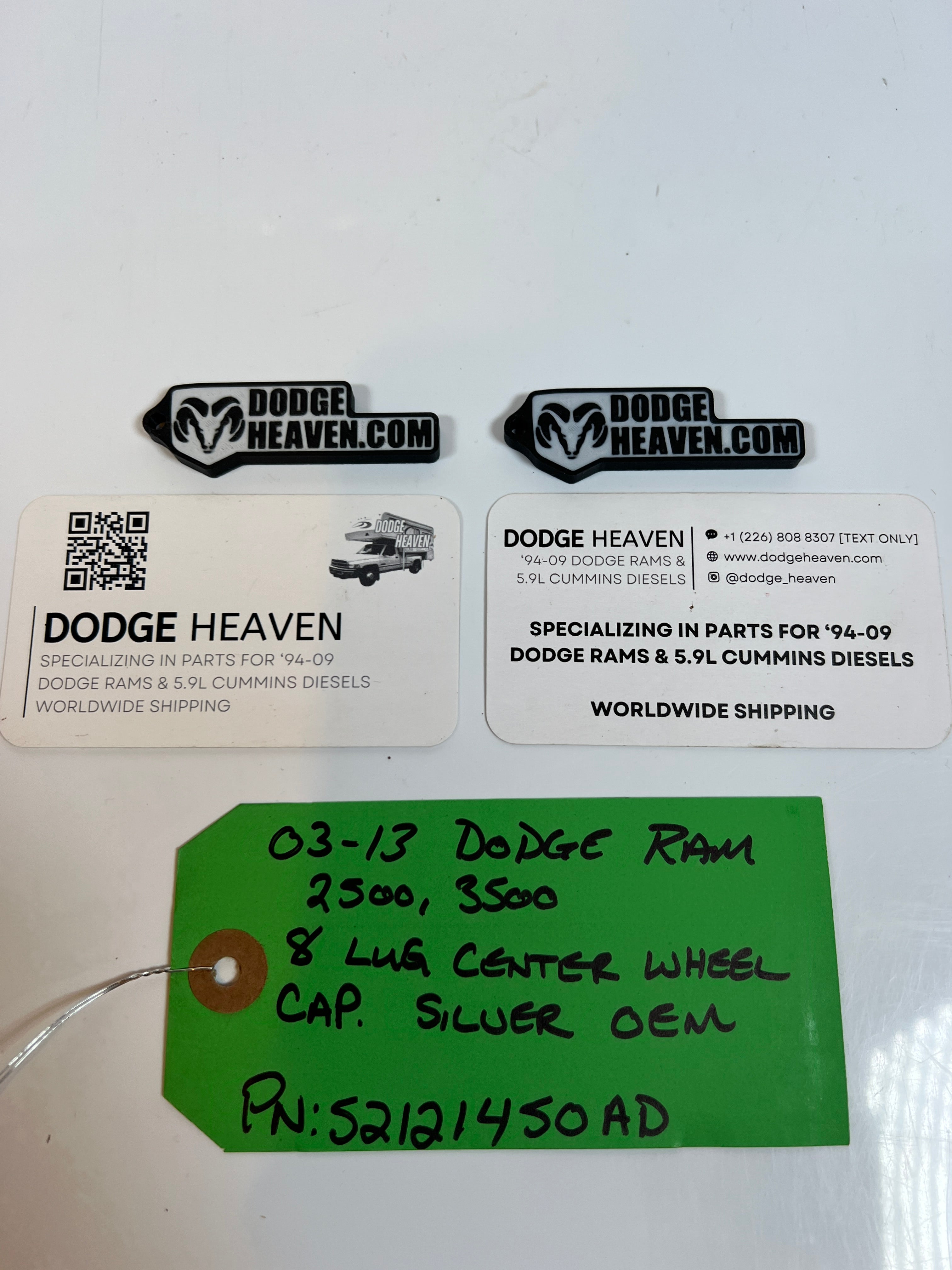 2003-2013 Dodge Ram 2500 3500 8 Lug Wheel Center Cap Silver