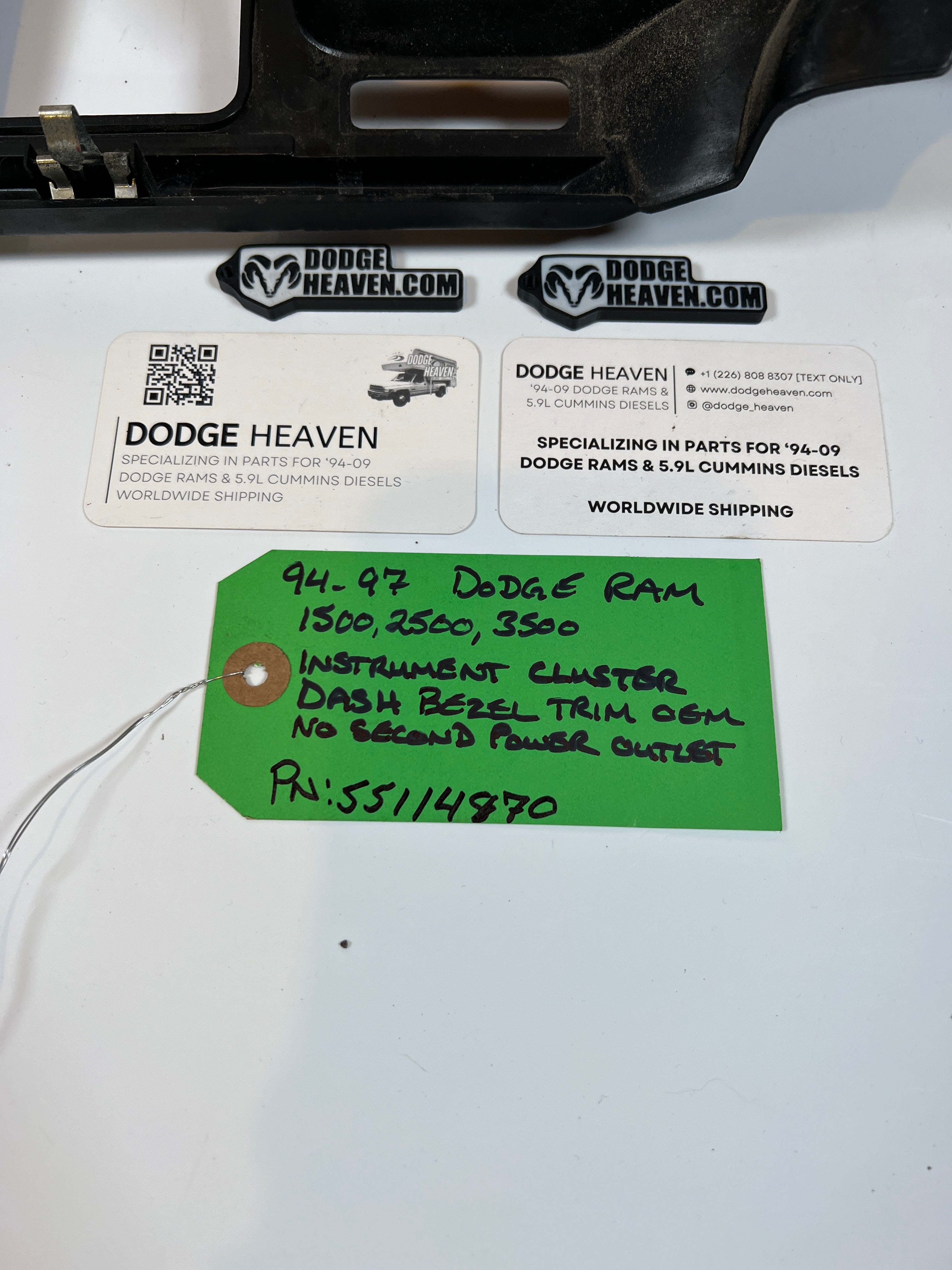 1994-1997 Dodge Ram Dash Trim Bezel 1500 2500 3500