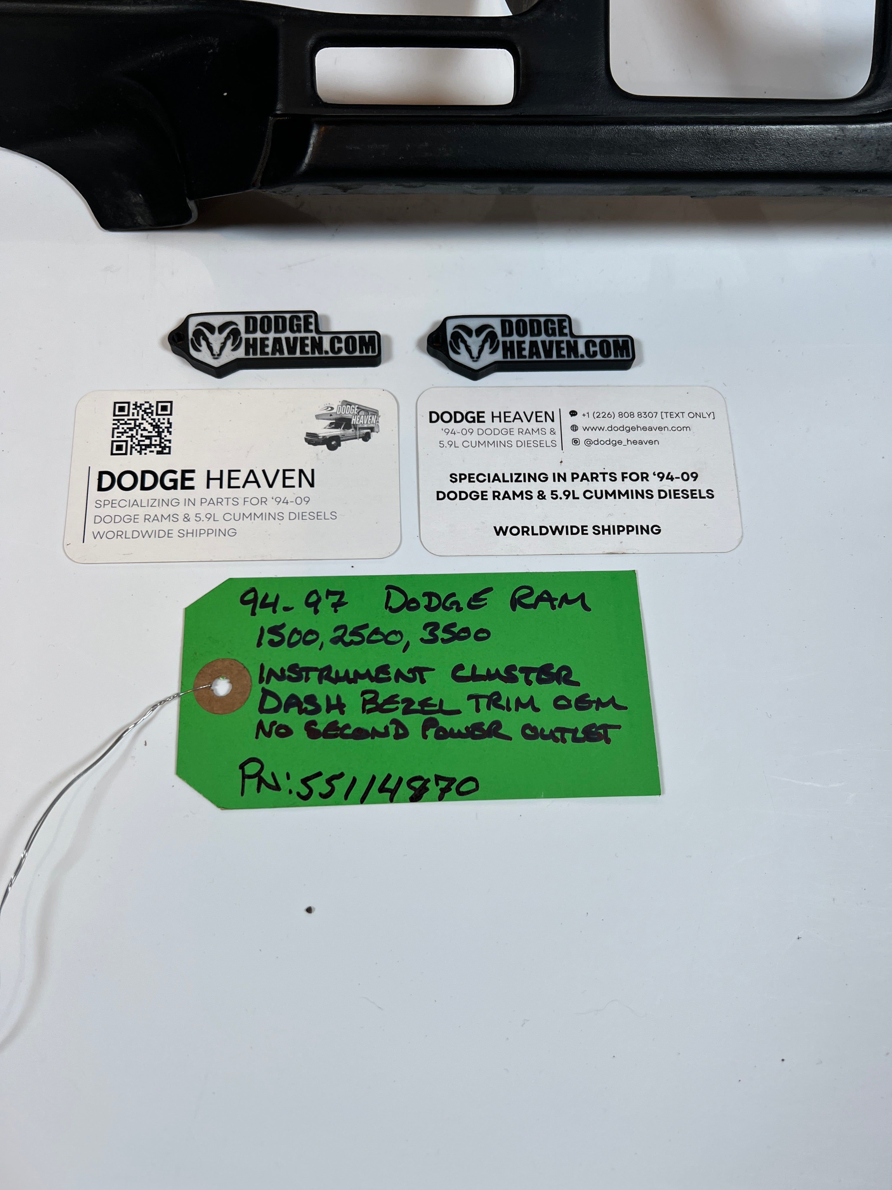 1994-1997 Dodge Ram Dash Trim Bezel 1500 2500 3500