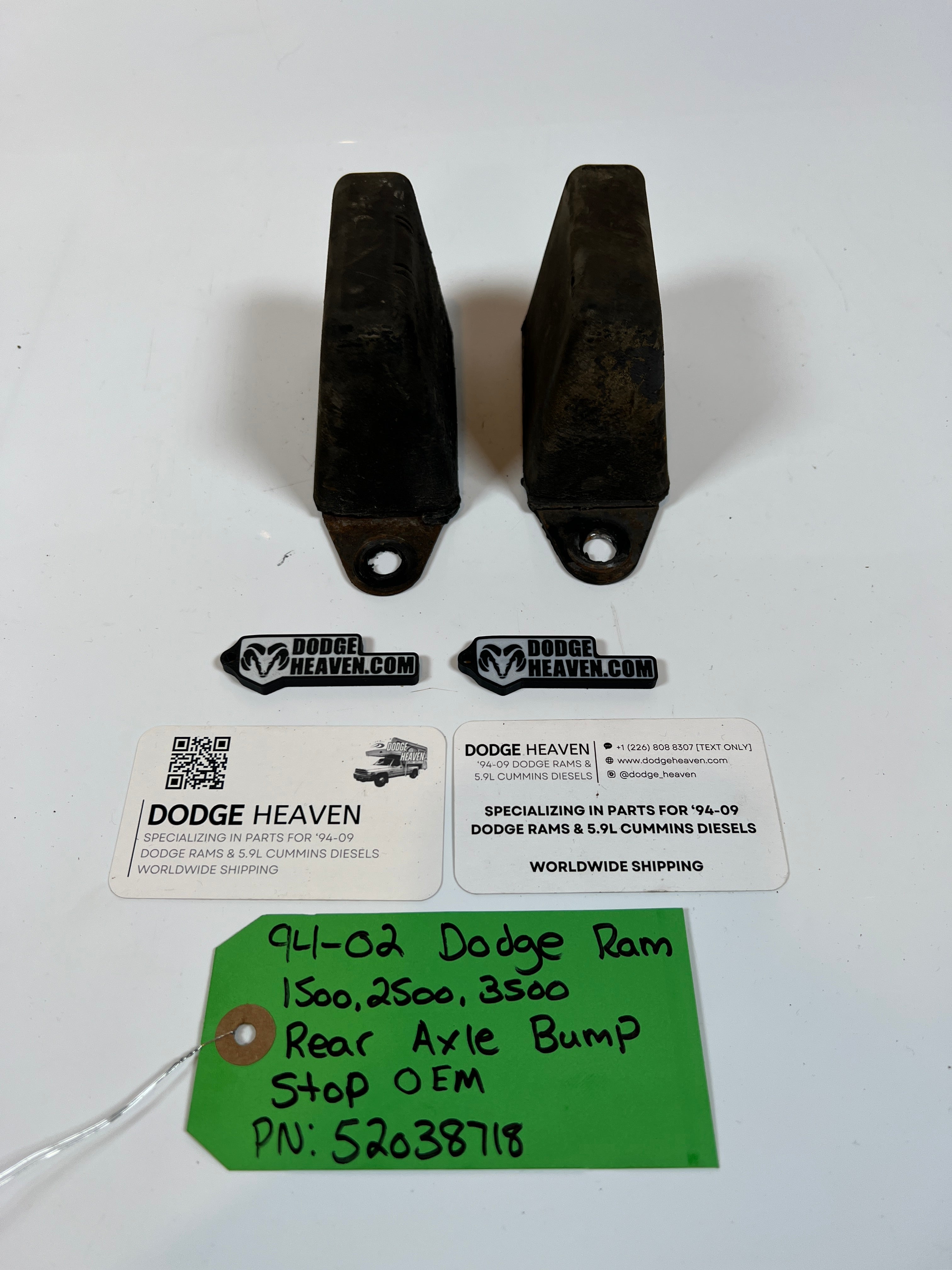 1994-2002 Dodge Ram Rear Axle Bump Stops 1500 2500 3500 Set of 2