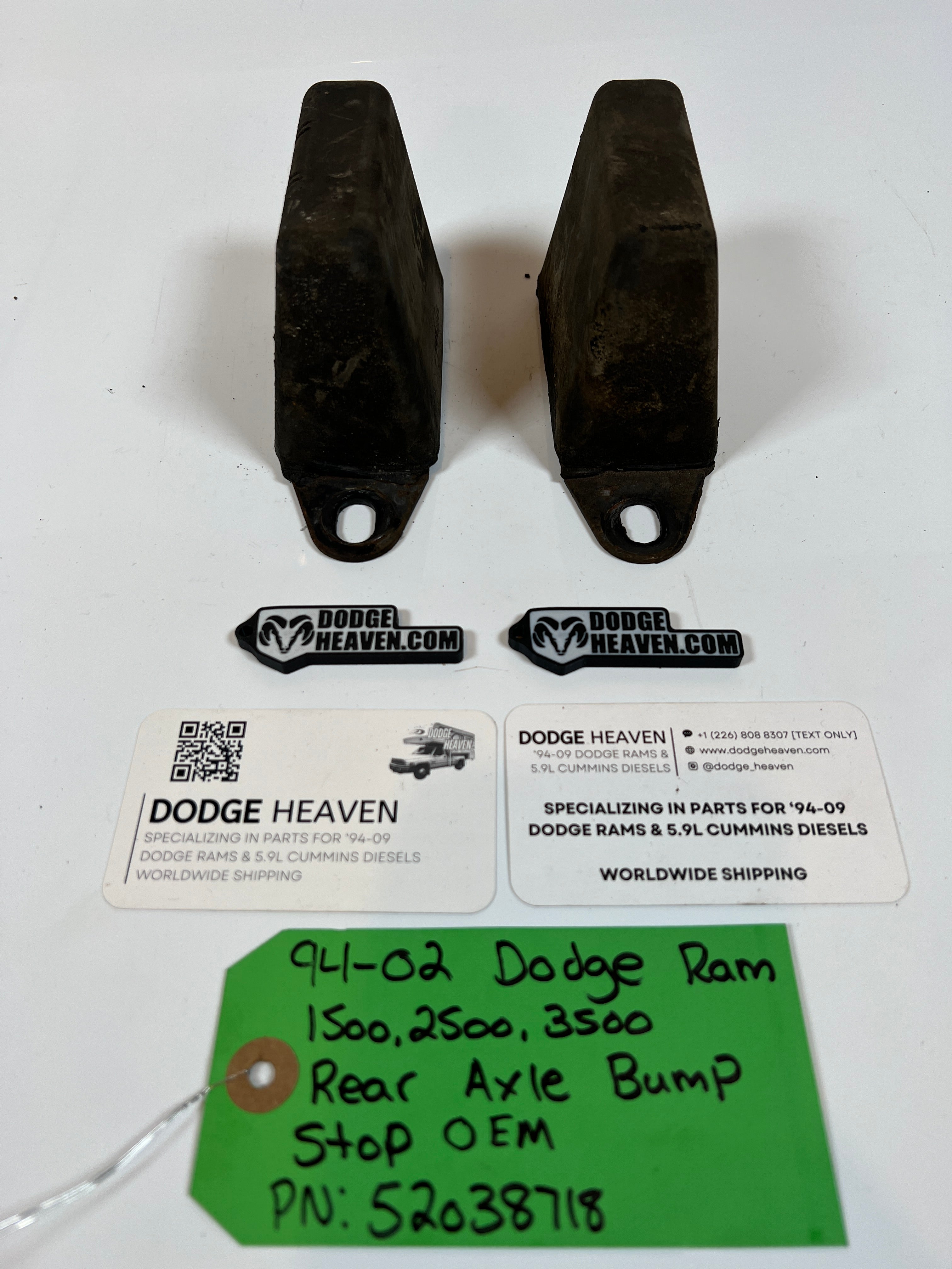 1994-2002 Dodge Ram Rear Axle Bump Stops 1500 2500 3500 Set of 2