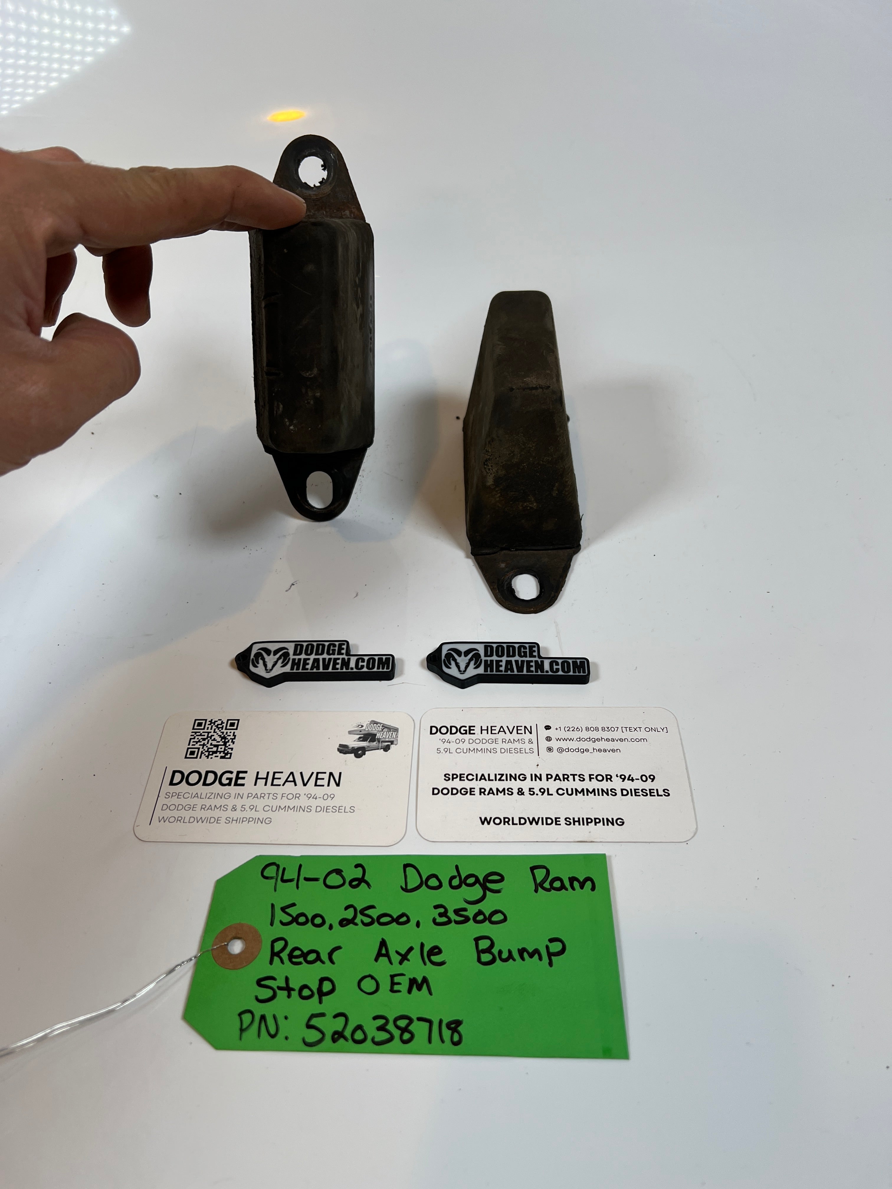 1994-2002 Dodge Ram Rear Axle Bump Stops 1500 2500 3500 Set of 2