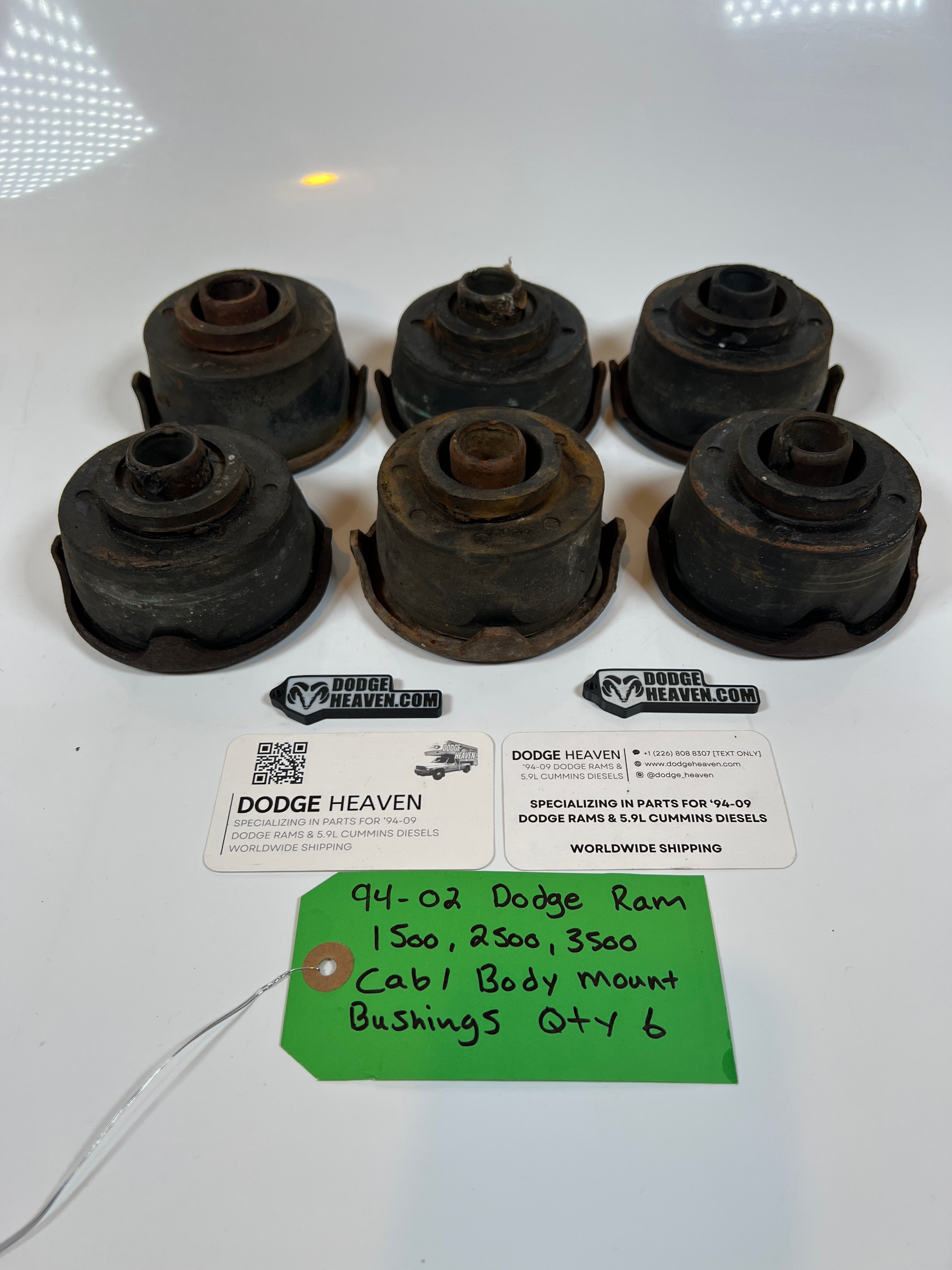 1994-2002 Dodge Ram 1500 2500 3500 Cab / Body Mount Bushings Qty 6