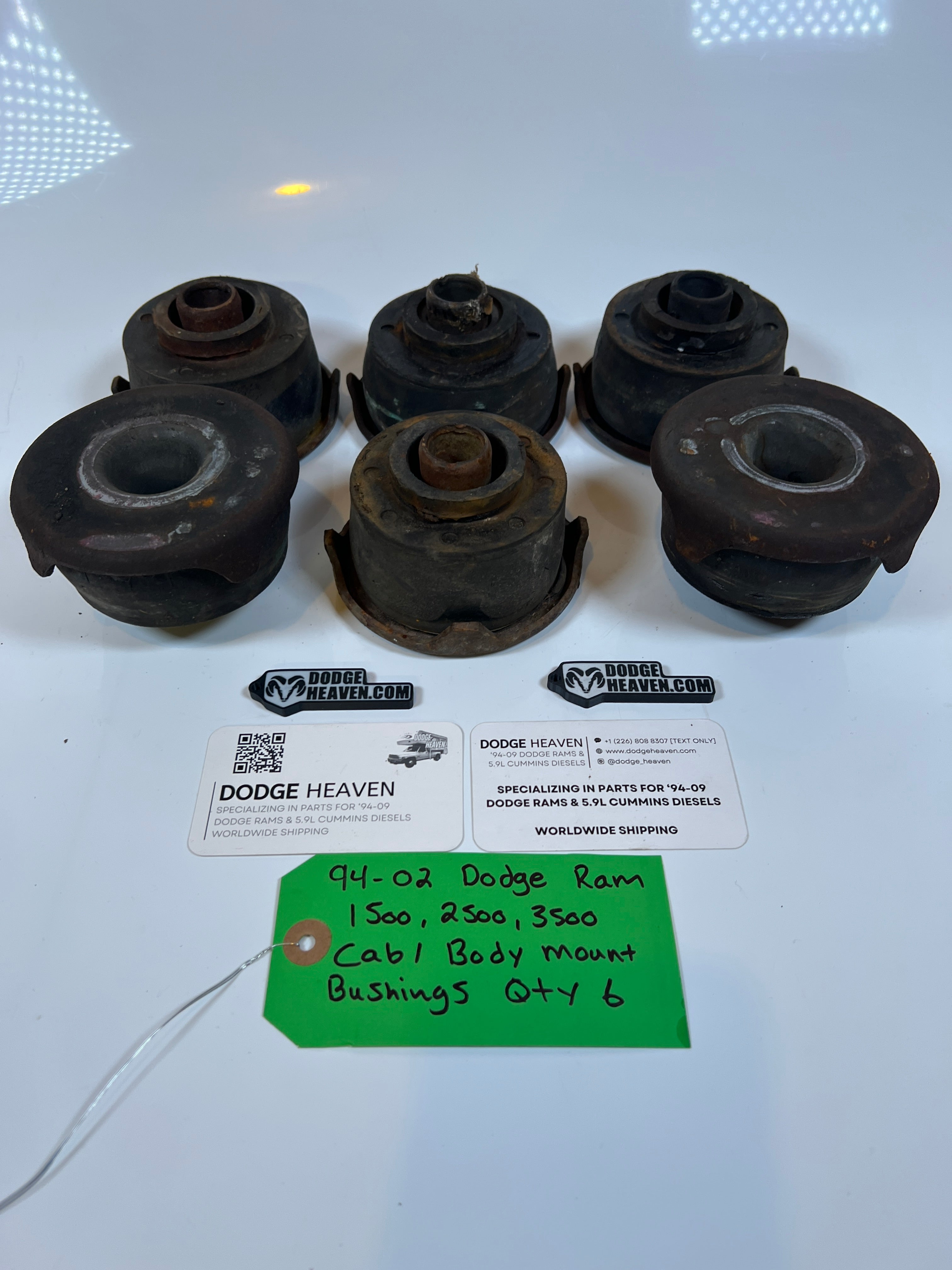 1994-2002 Dodge Ram 1500 2500 3500 Cab / Body Mount Bushings Qty 6