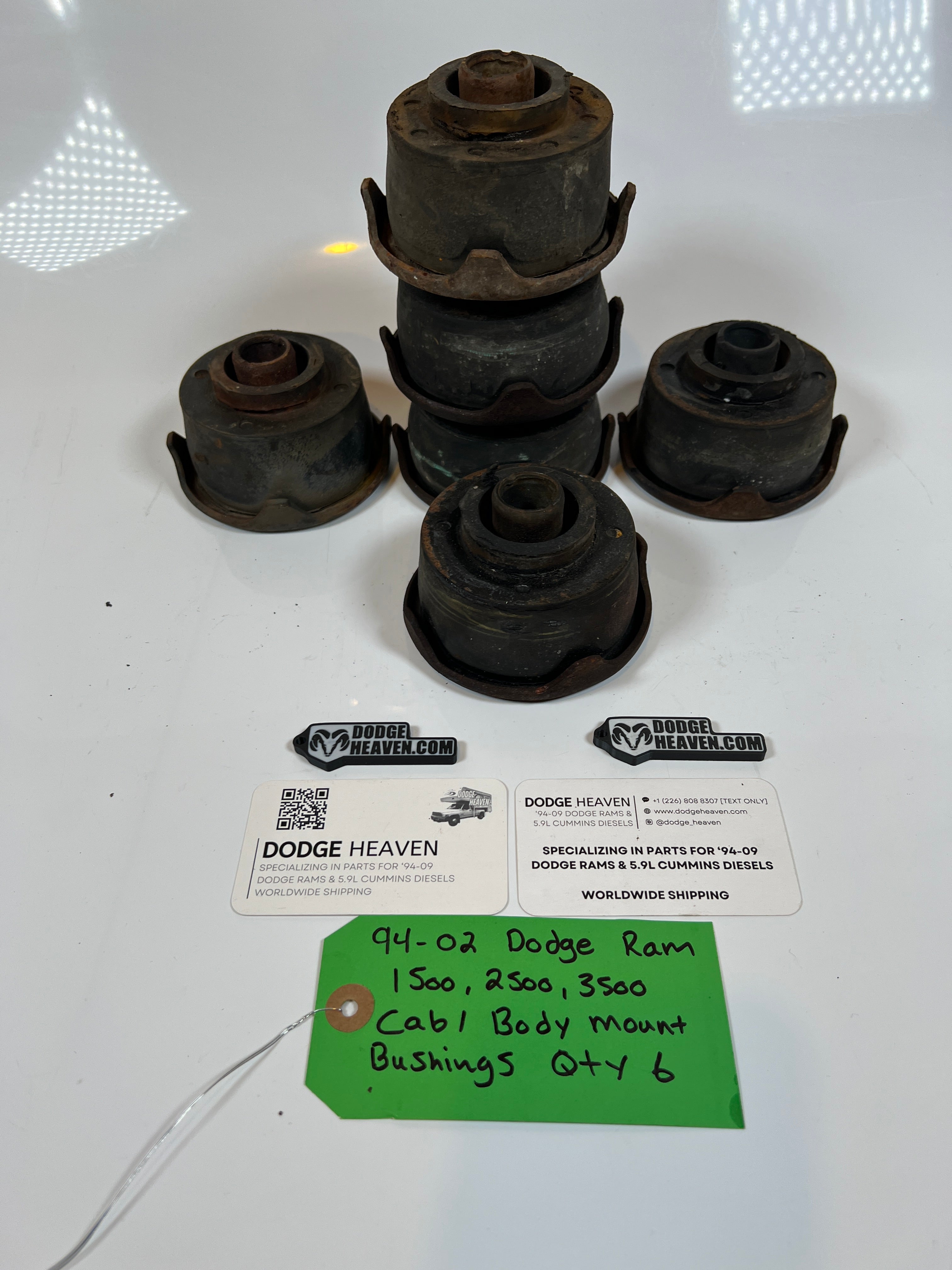 1994-2002 Dodge Ram 1500 2500 3500 Cab / Body Mount Bushings Qty 6